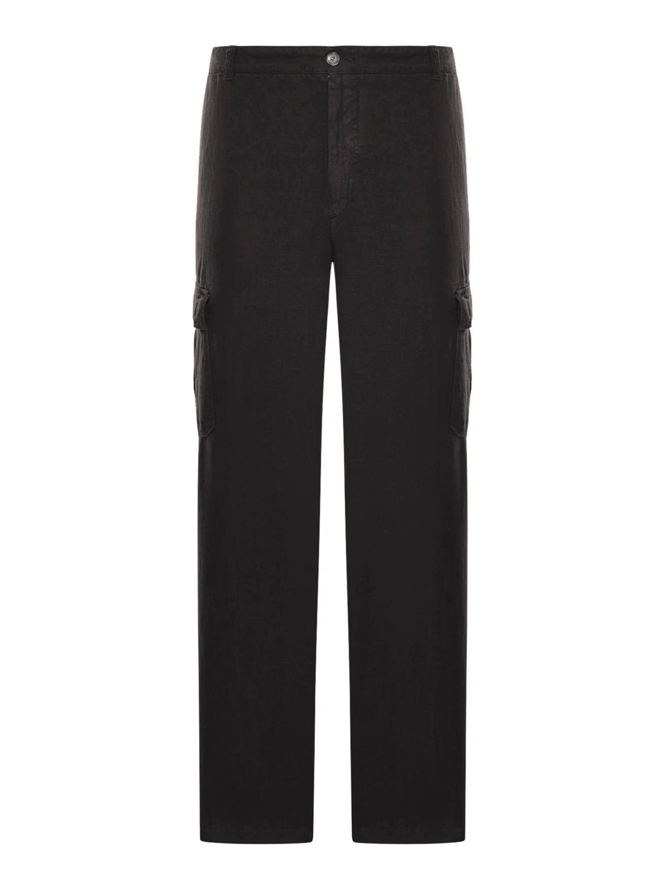 LINEN CARGO TROUSERS