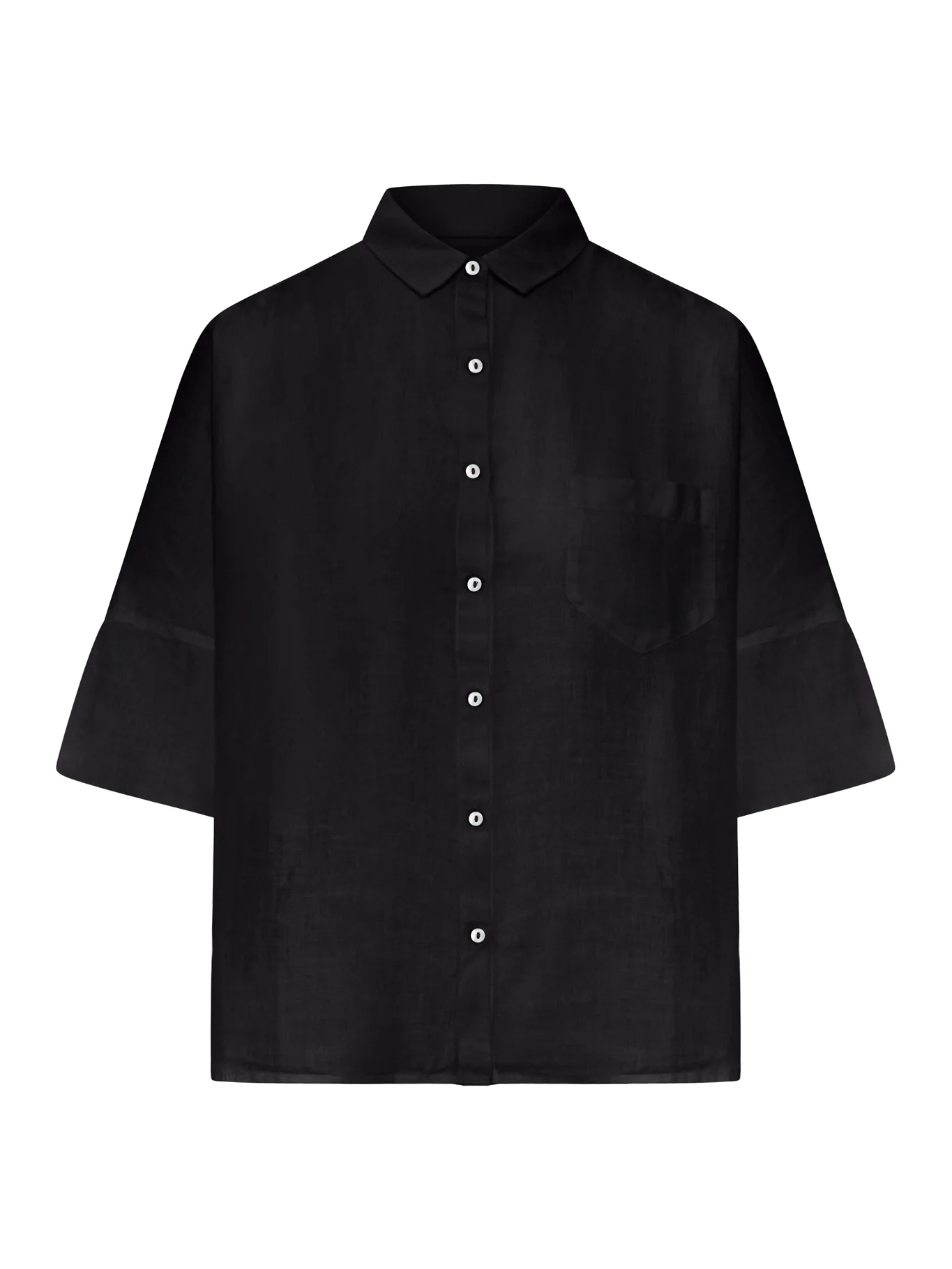 LINEN SHIRT WITH CLASSIC COLLAR