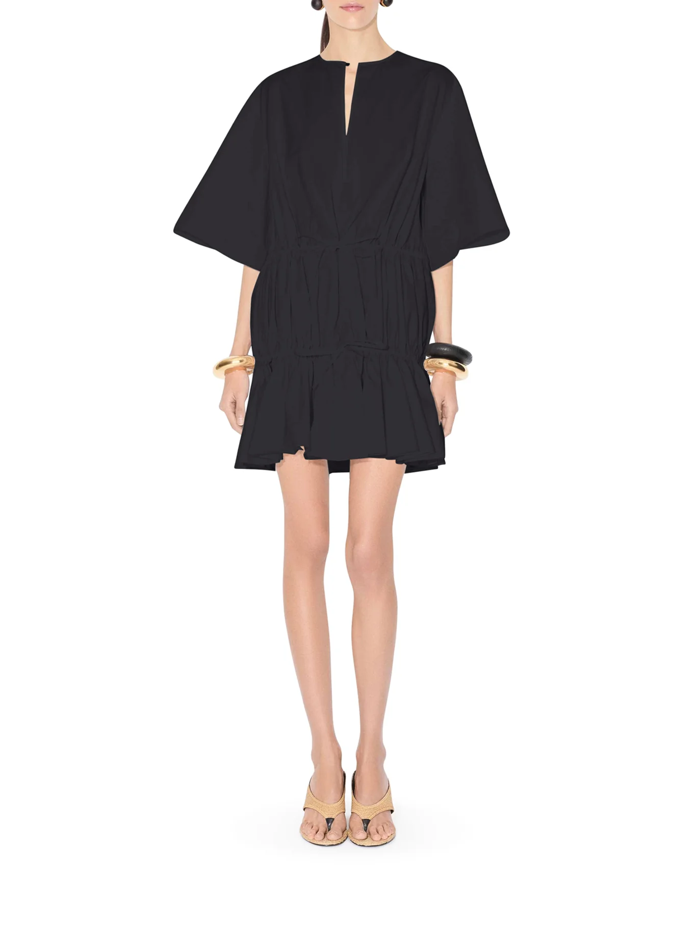 COTTON POPLIN DRESS - Image 2