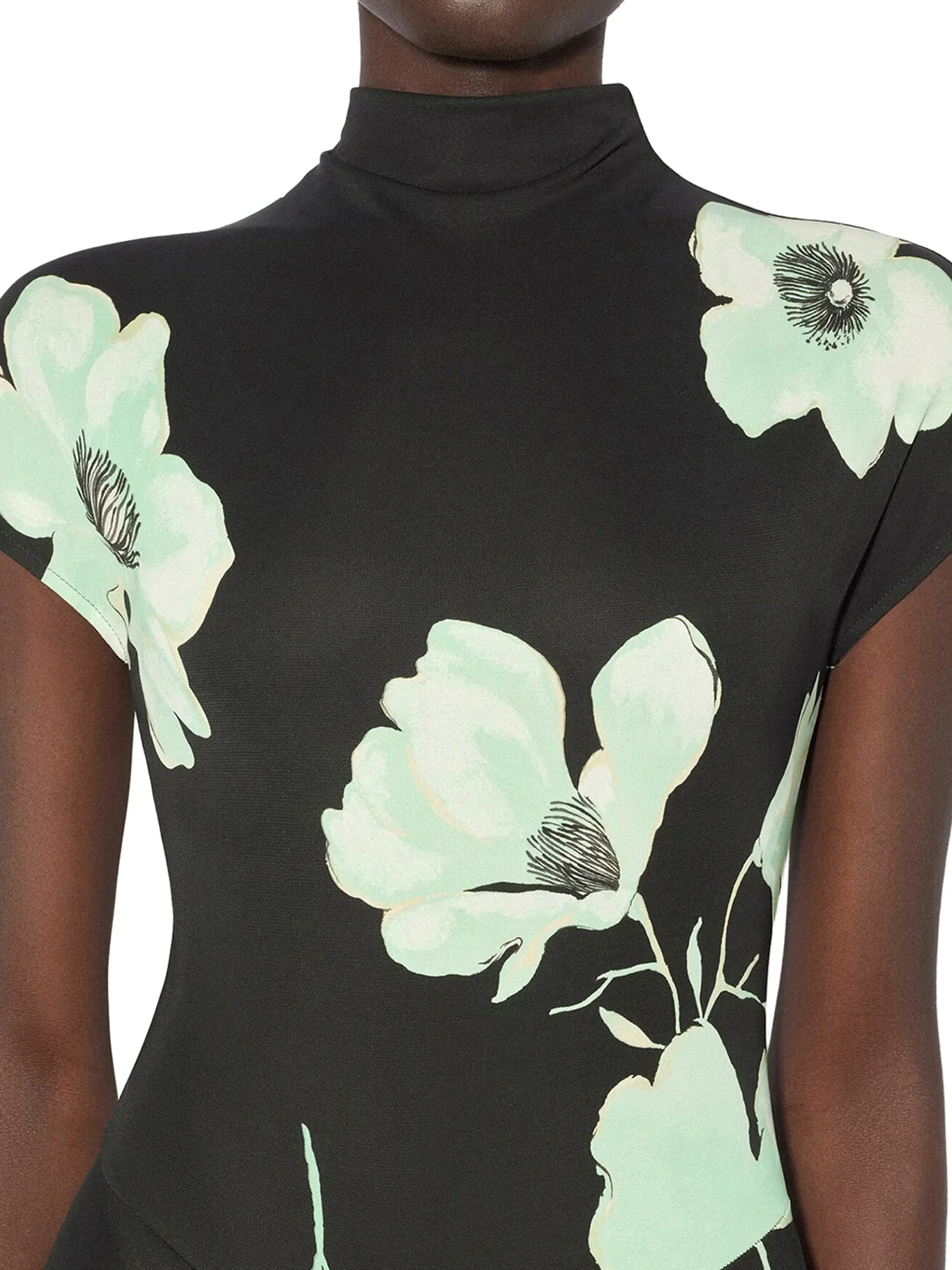 DRAPED DRESS WITH PRINT - Image 4