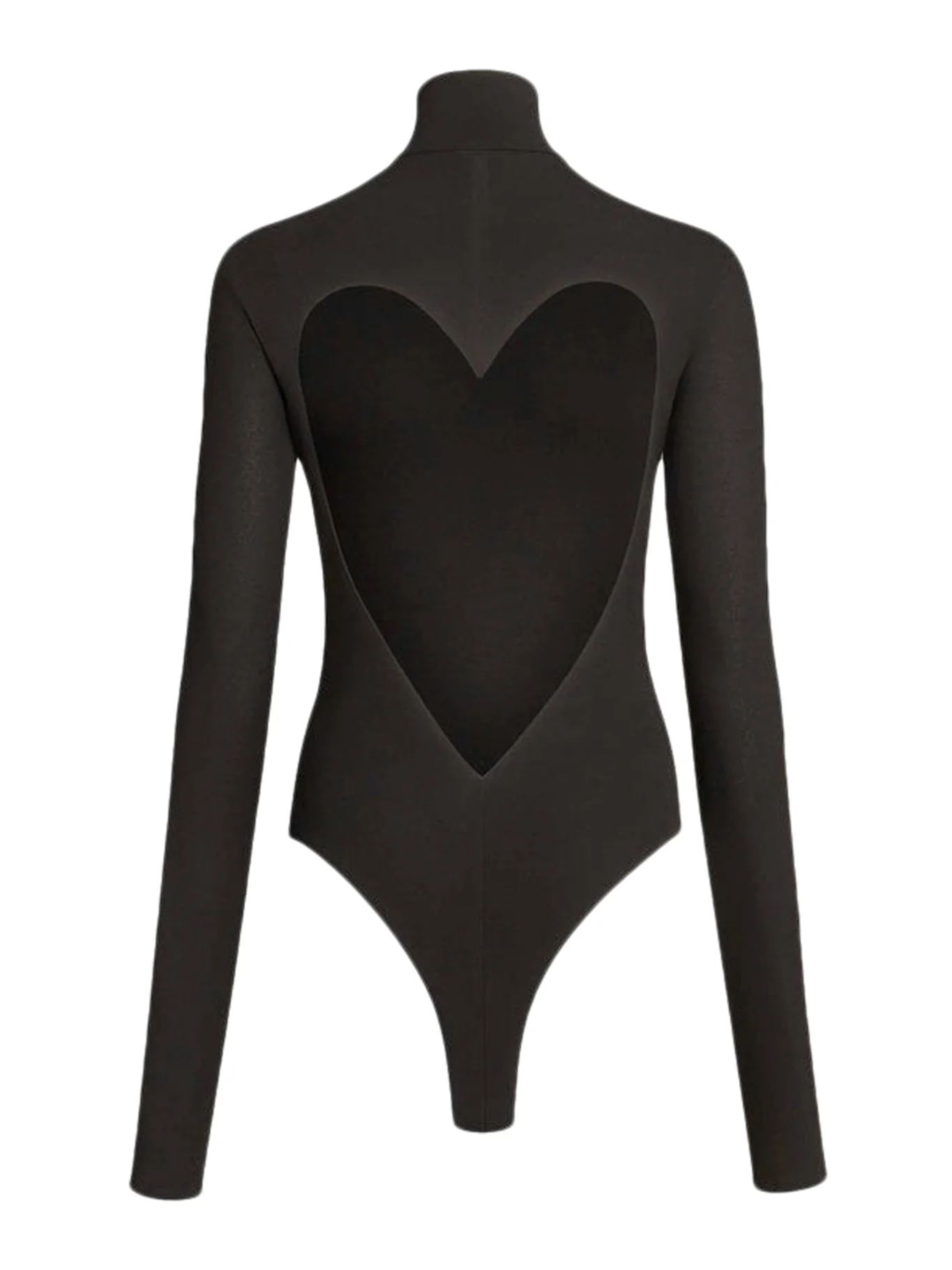 HEART JERSEY BODYSUIT WITH HEART-SHAPED BACK NECKLINE - Image 2