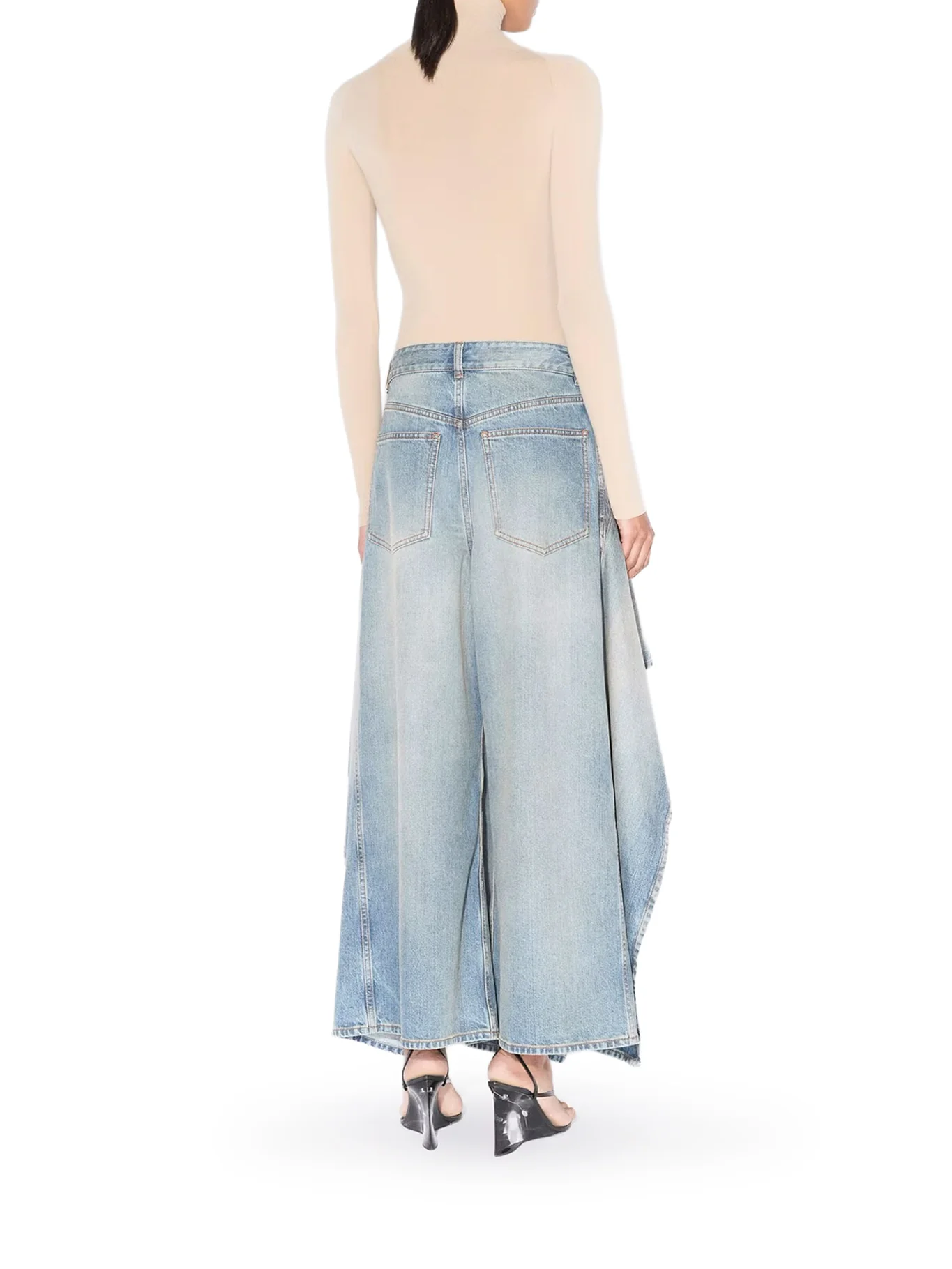 JEANS WITH FADED RUFFLES - Image 3