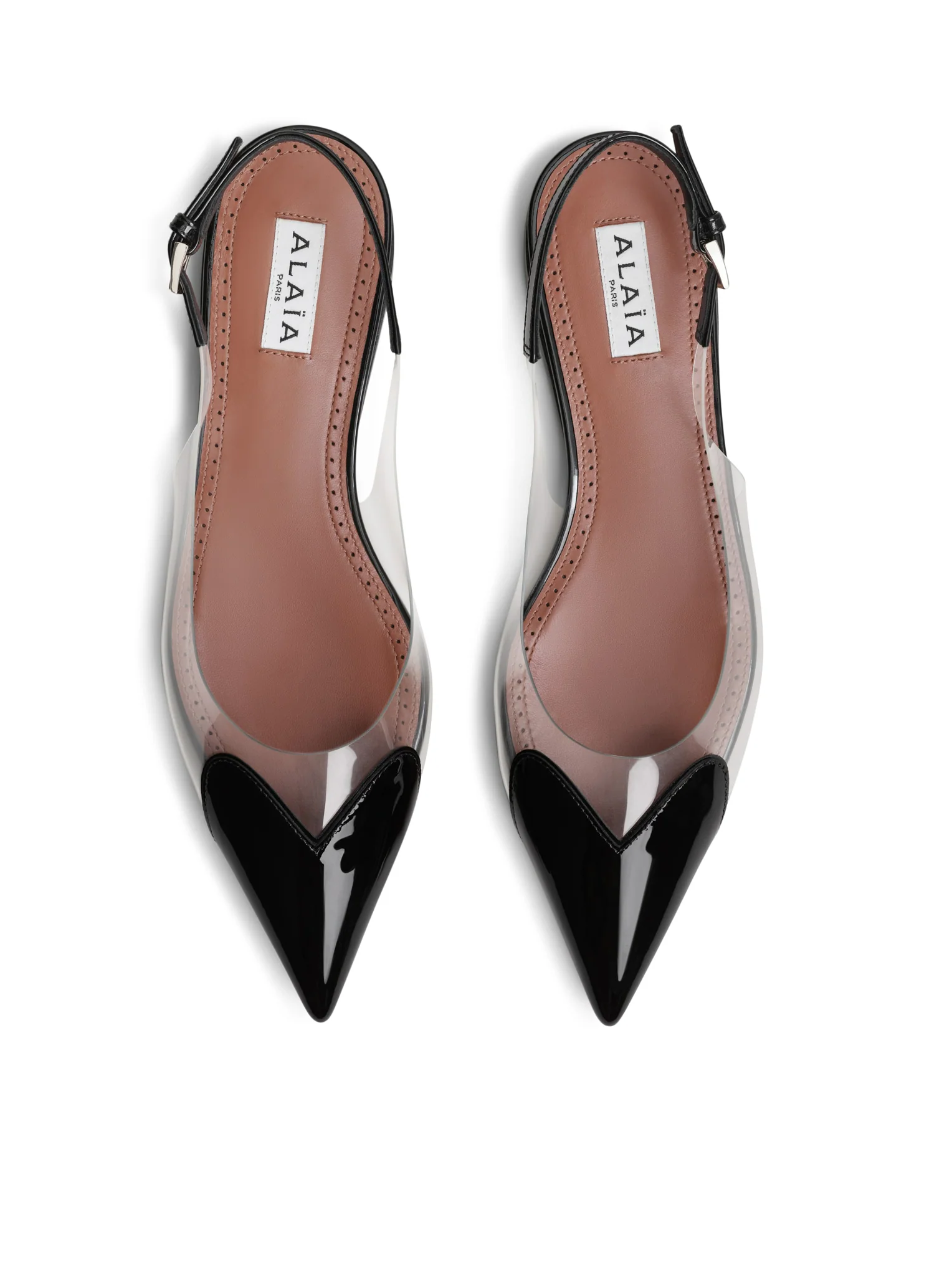 LE CŒUR FLAT SLINGBACK IN PAINTED CALF LEATHER - Image 3