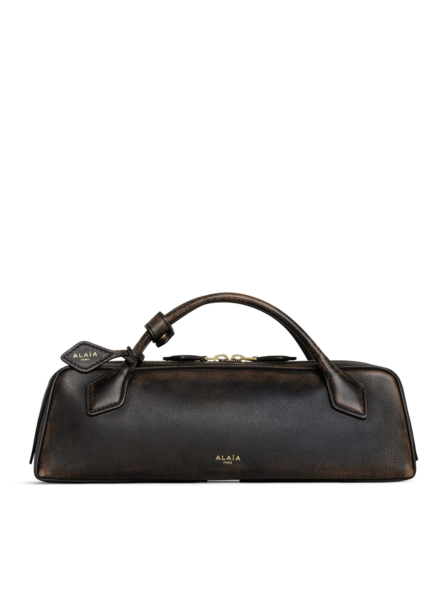 LE TECKEL POUCH IN AGED LEATHER
