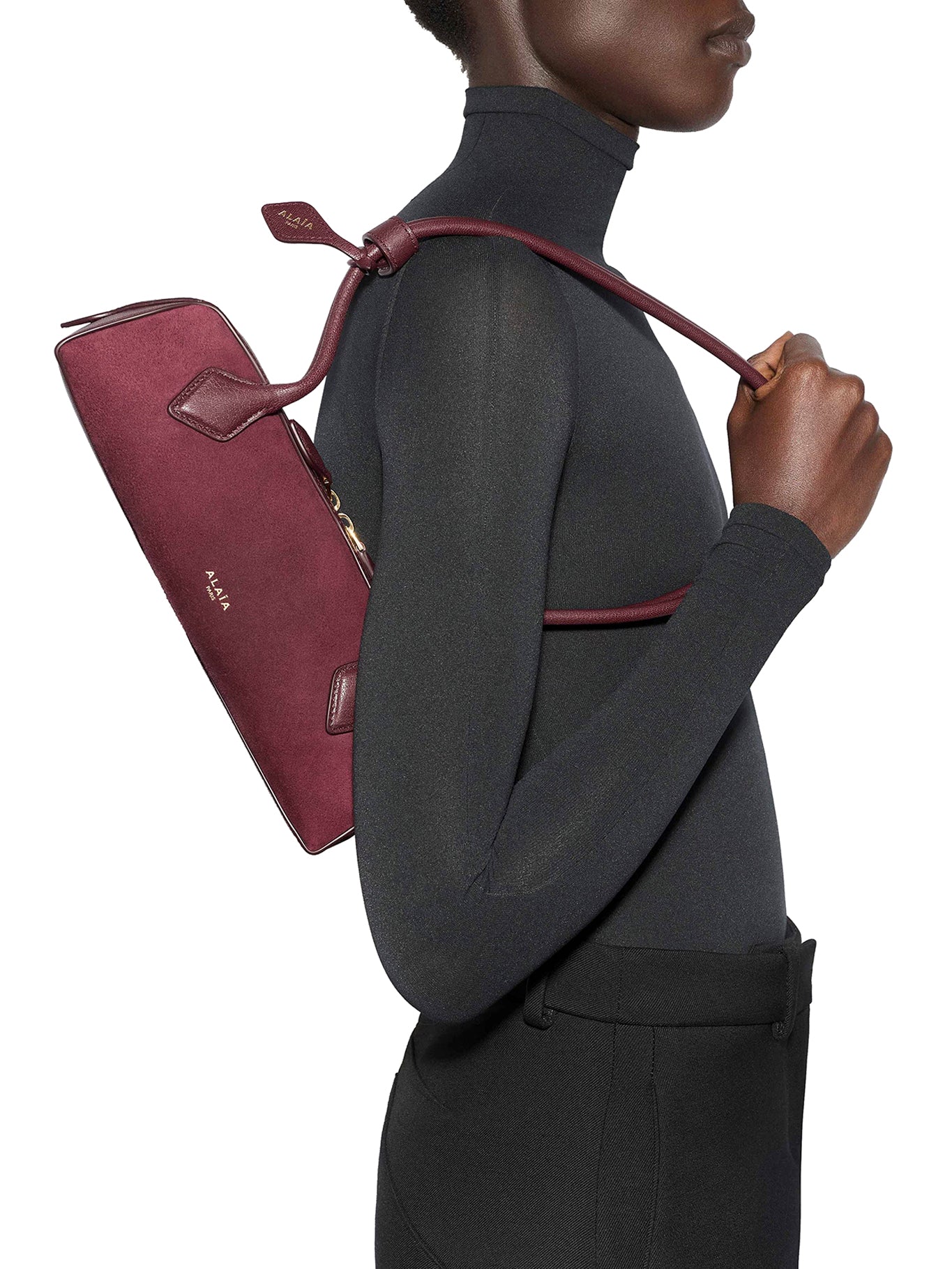 LE TECKEL SMALL BI-MATERIAL LEATHER BAG - Image 2