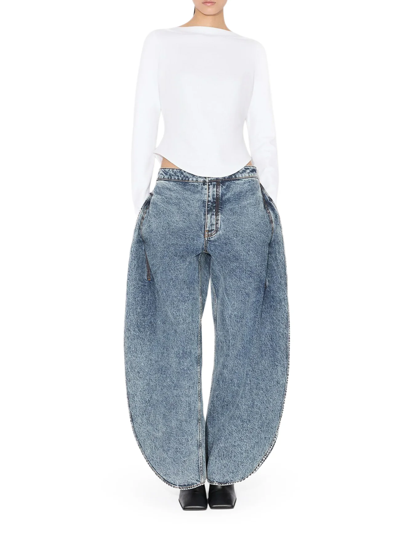 PETAL DENIM TROUSERS - Image 2