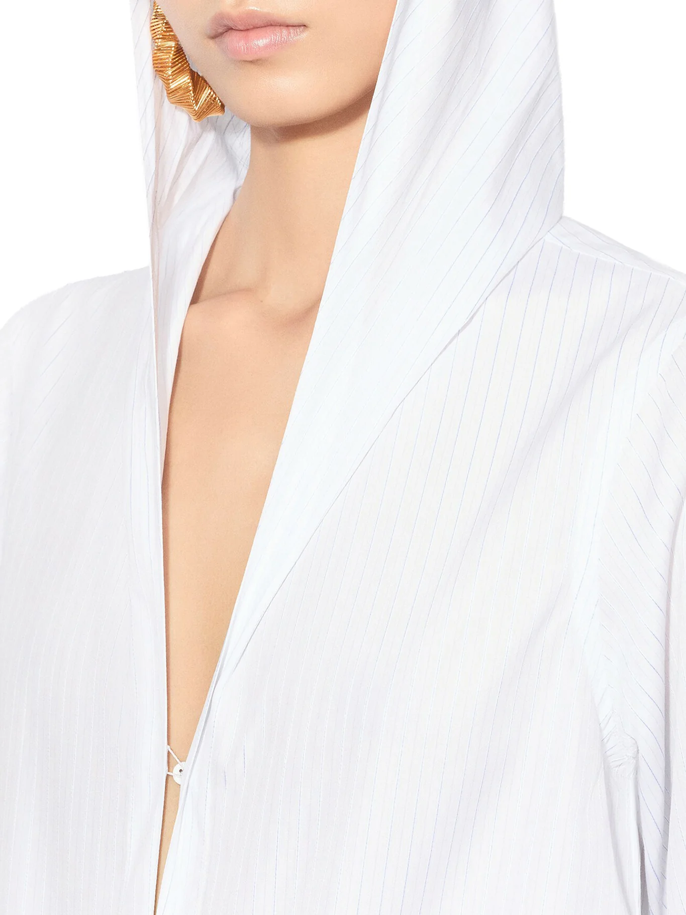 POPLIN HOODED SHIRT - Image 6