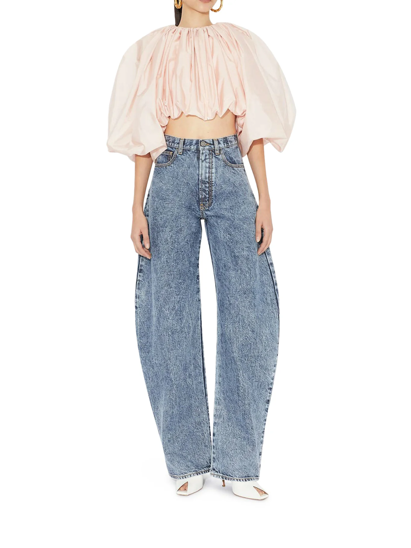 ROUNDED JEANS IN SNOW DENIM - Image 2