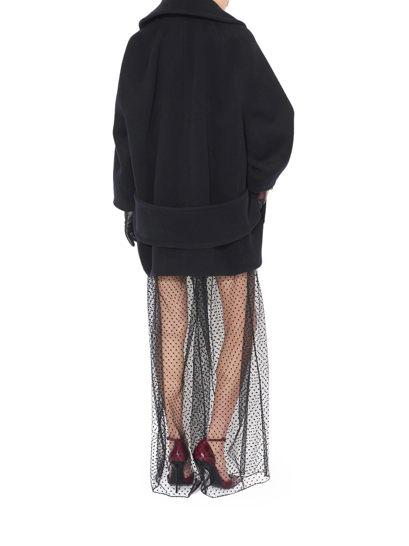 WIDE-LEG MESH TROUSERS - Image 3