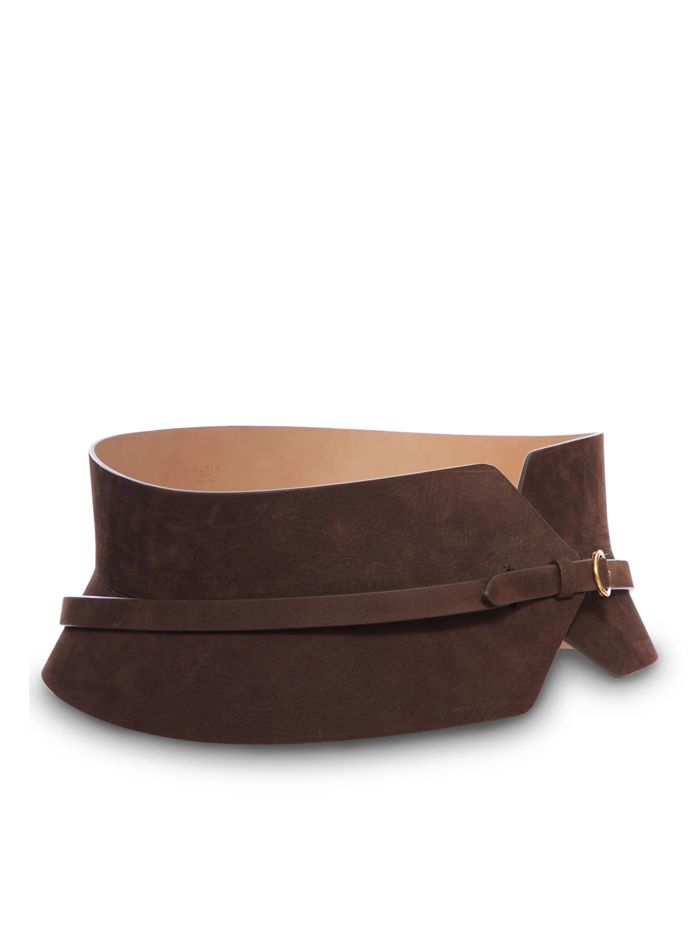WIDE PANEL LEATHER BELT - Image 2