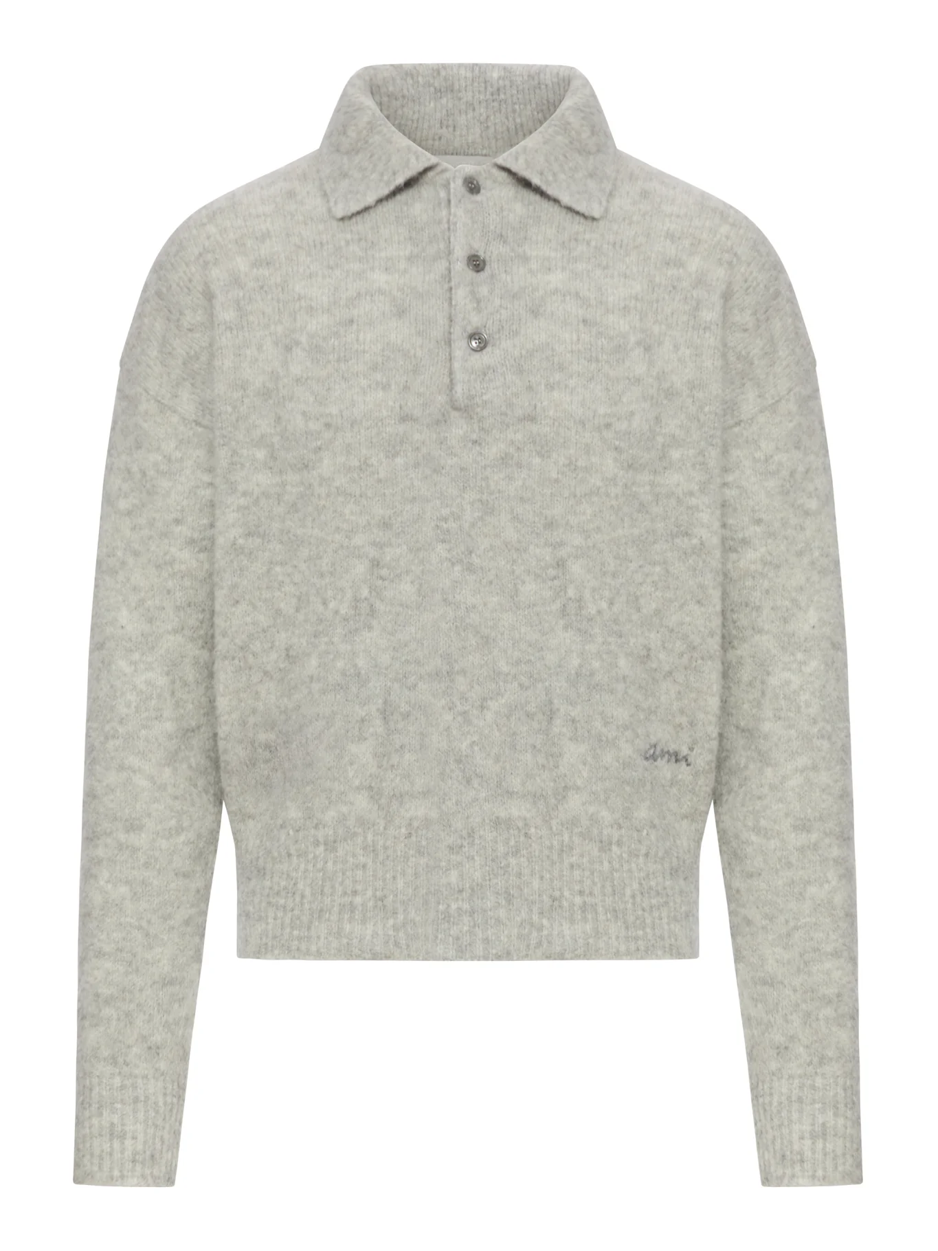ALPACA LONG-SLEEVED POLO SHIRT