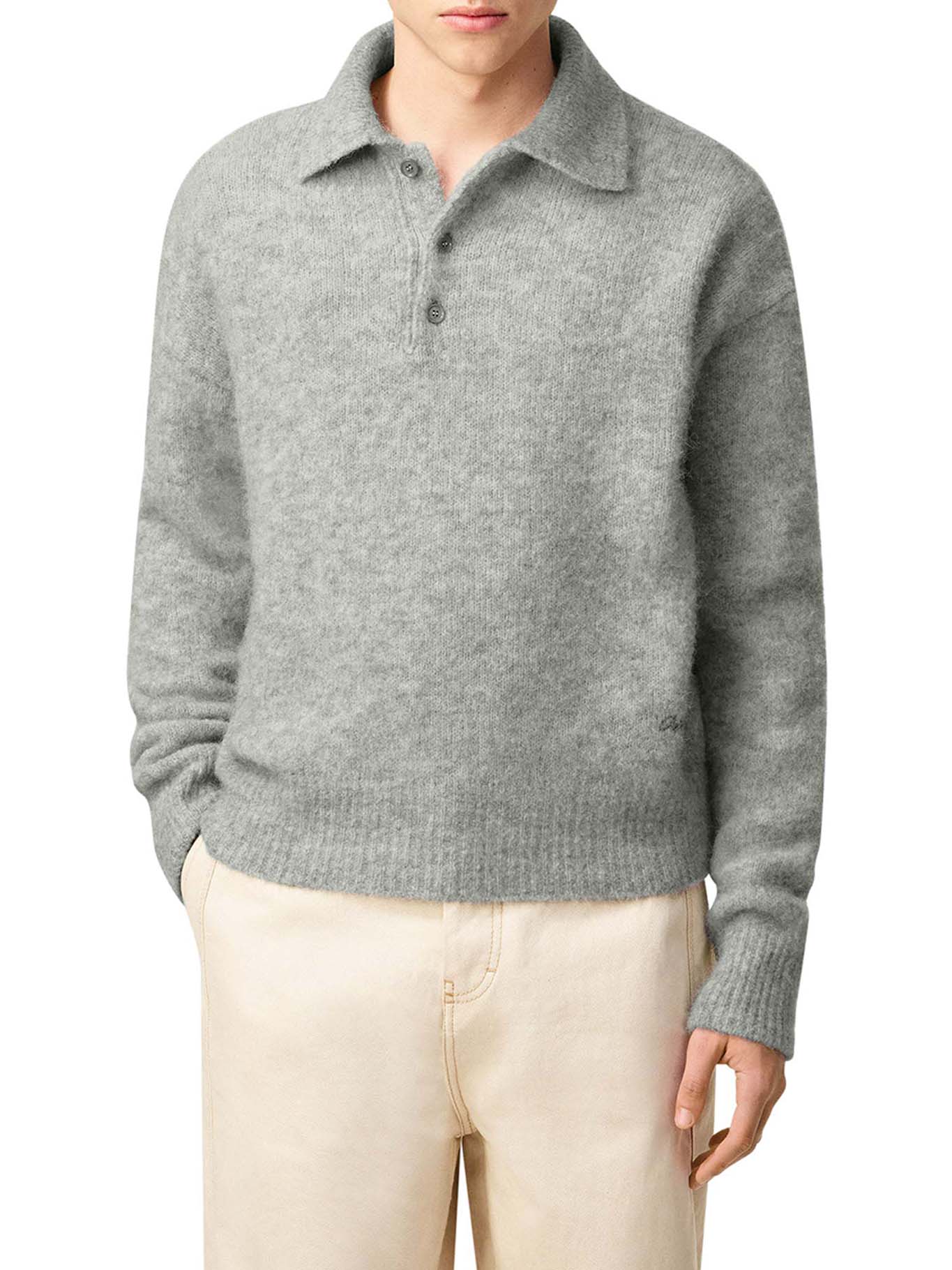 ALPACA LONG-SLEEVED POLO SHIRT - Image 3