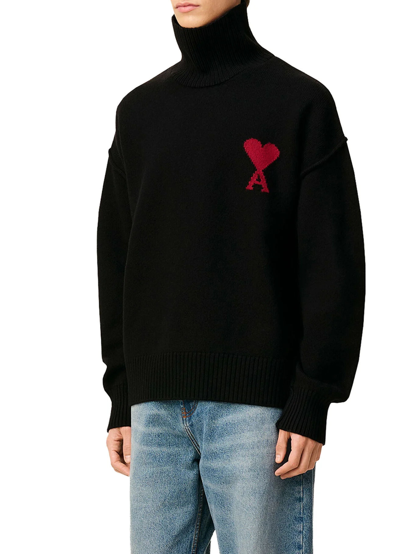 AMI DE COEUR WOOL HIGH NECK SWEATER - Image 4