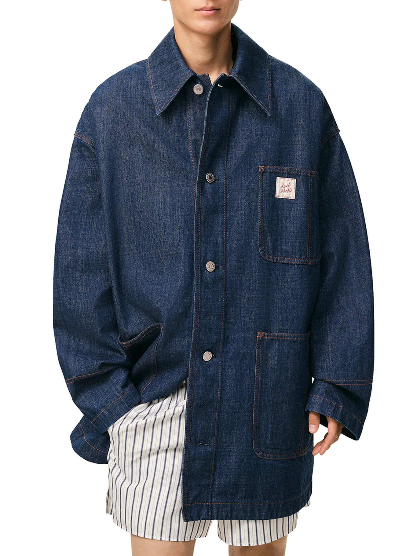 AMI PARIS HERITAGE INSERT COTTON WORK JACKET - Image 3