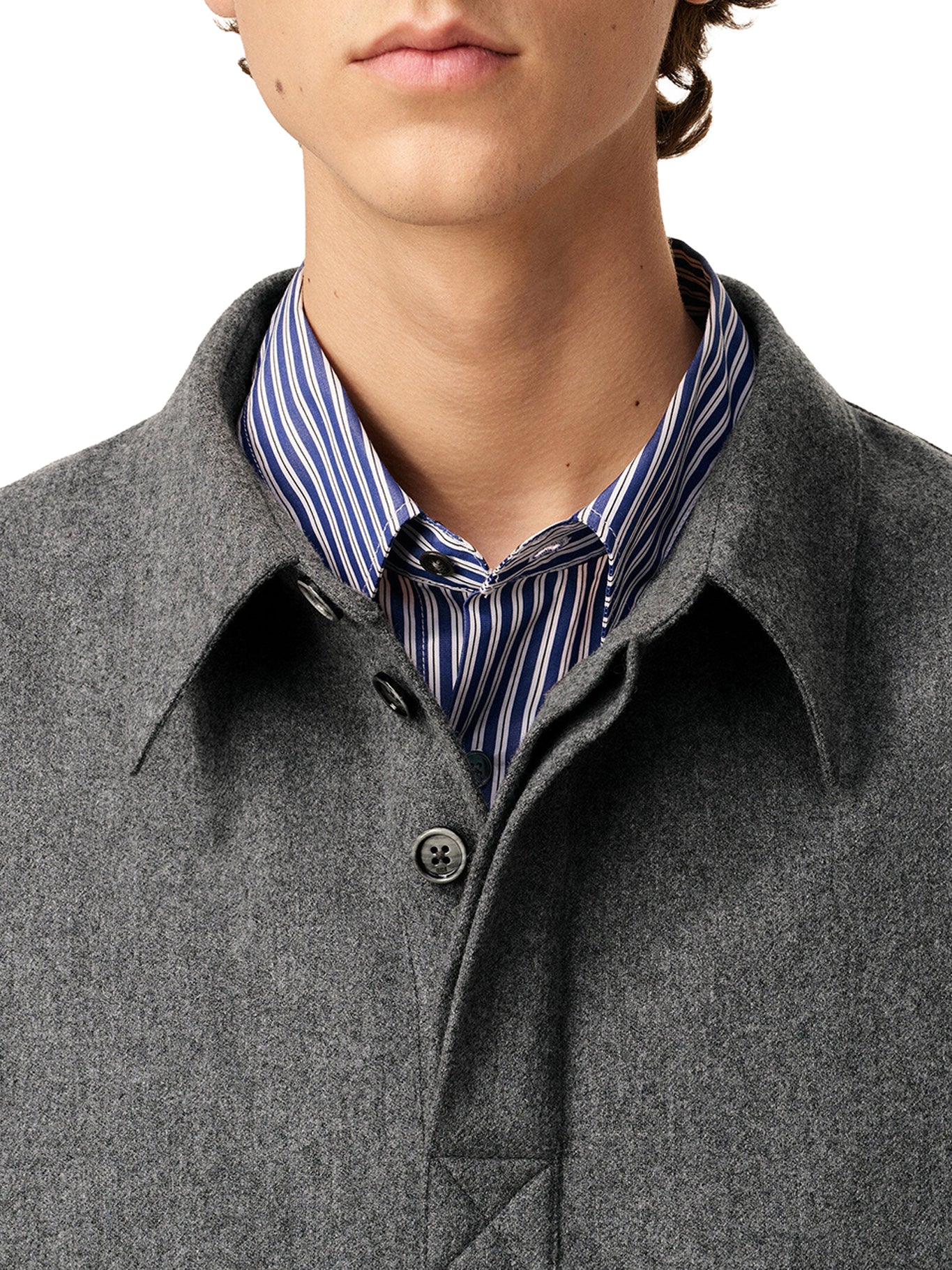LONG-SLEEVED WOOL POLO SHIRT - Image 6
