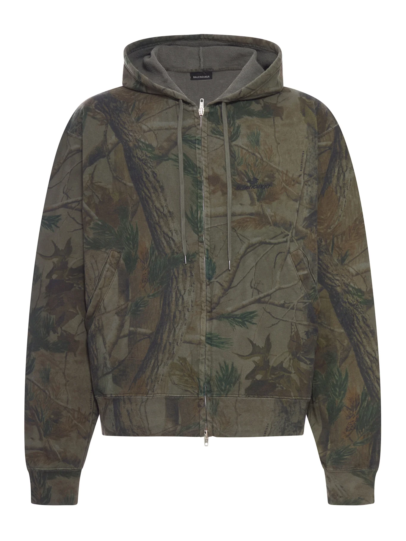 DIAMOND B OVERSIZED ZIP HOODIE