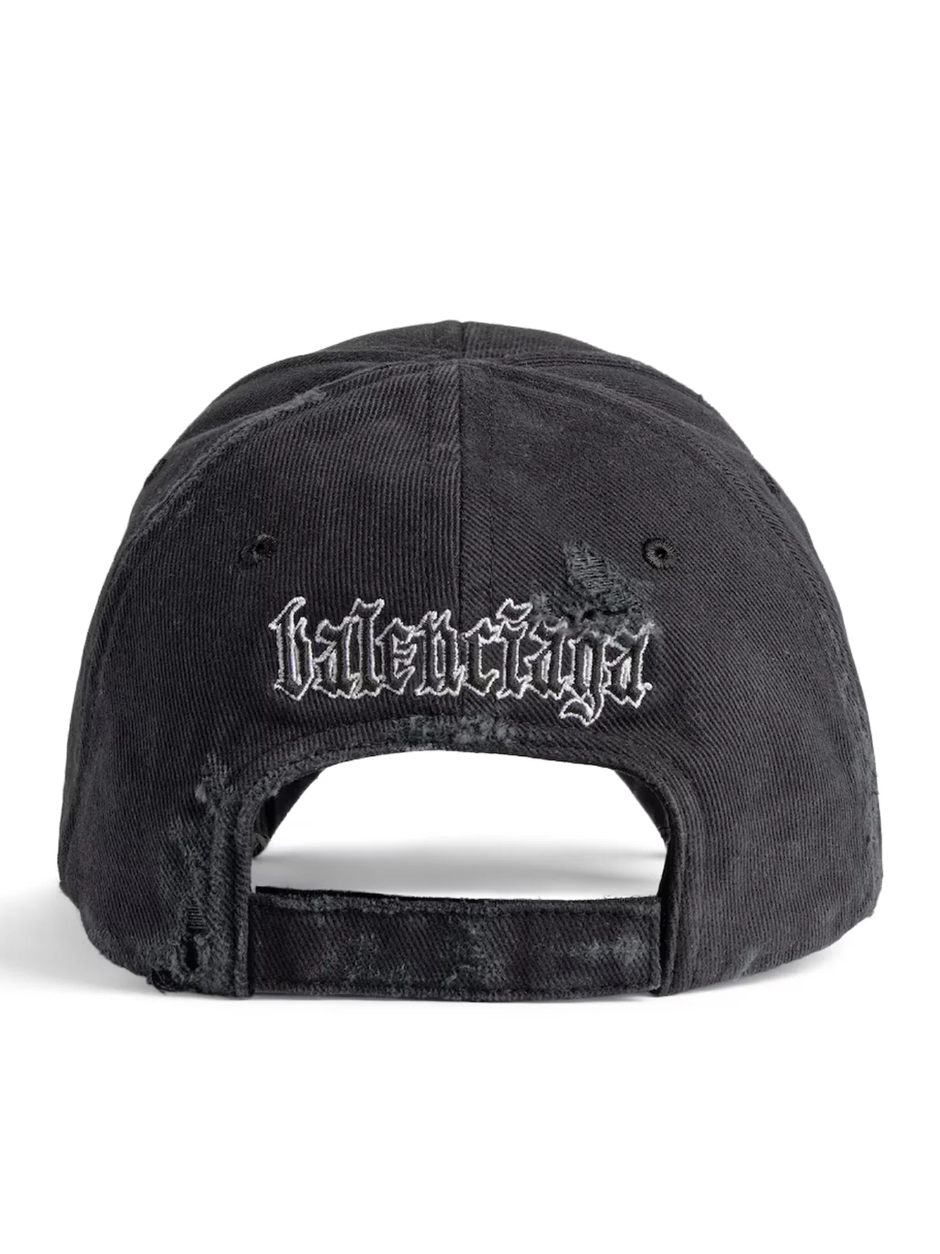 BLACKLETTER SCRIPT HAT IN BLACK DELAVE - Image 3