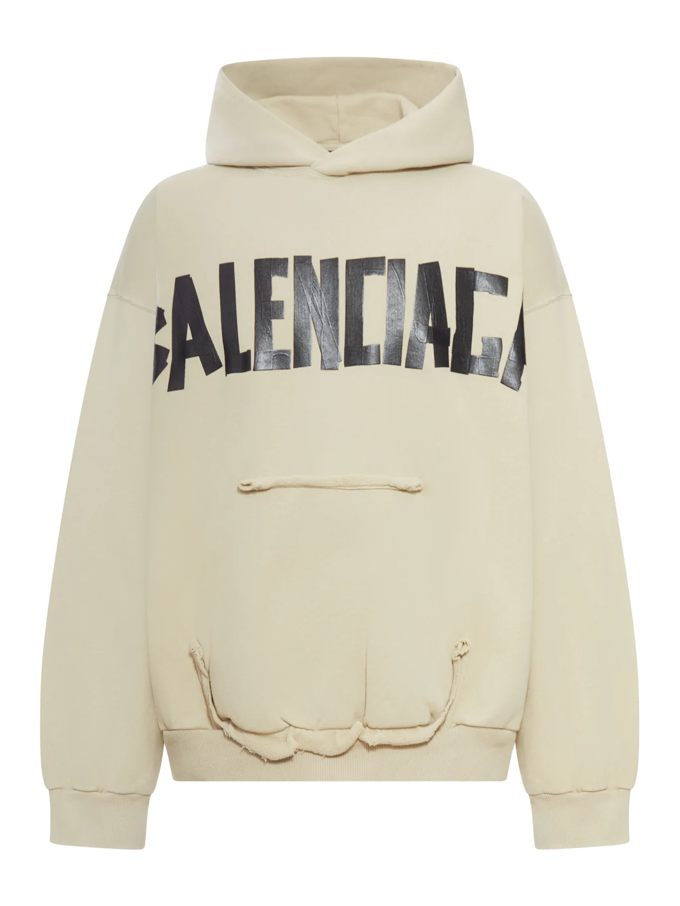 HOODIE WITH RIPPED POCKET