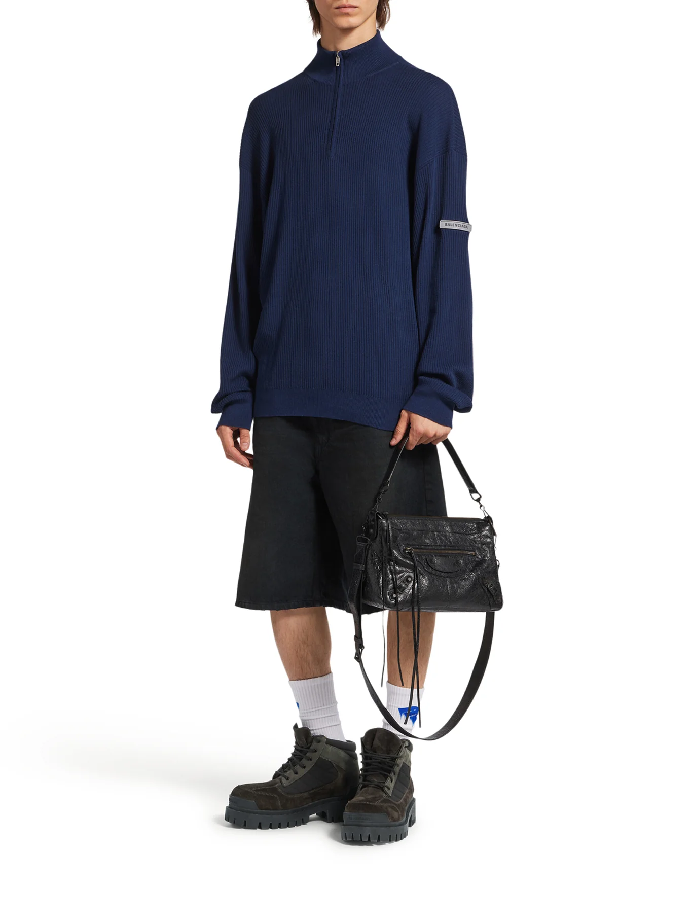 THE CITY SMALL MOTORCYCLE IN BLACK ARENA LAMBSKIN - Image 2
