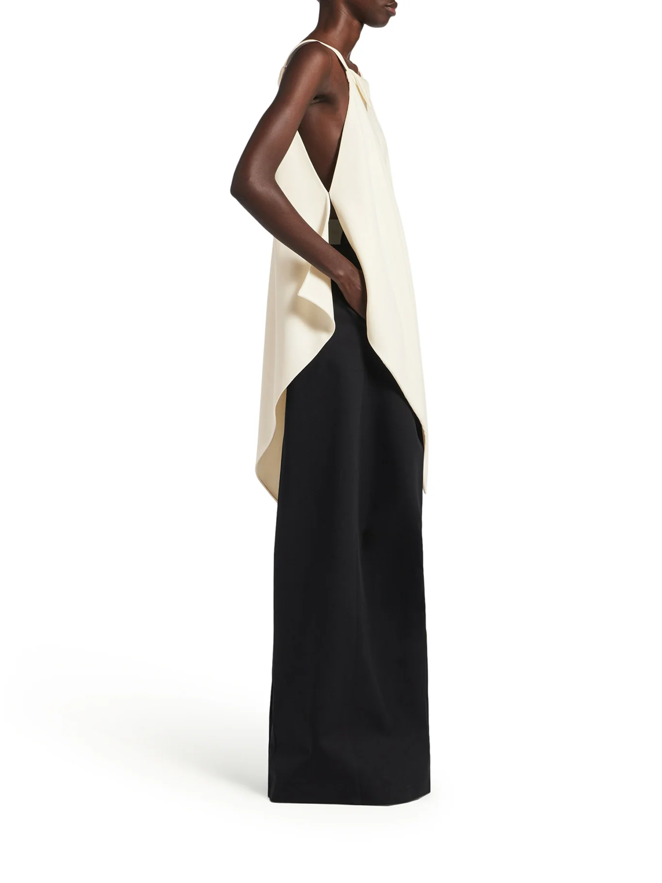 WOMEN`S SCARF TOP IN IVORY - Image 5