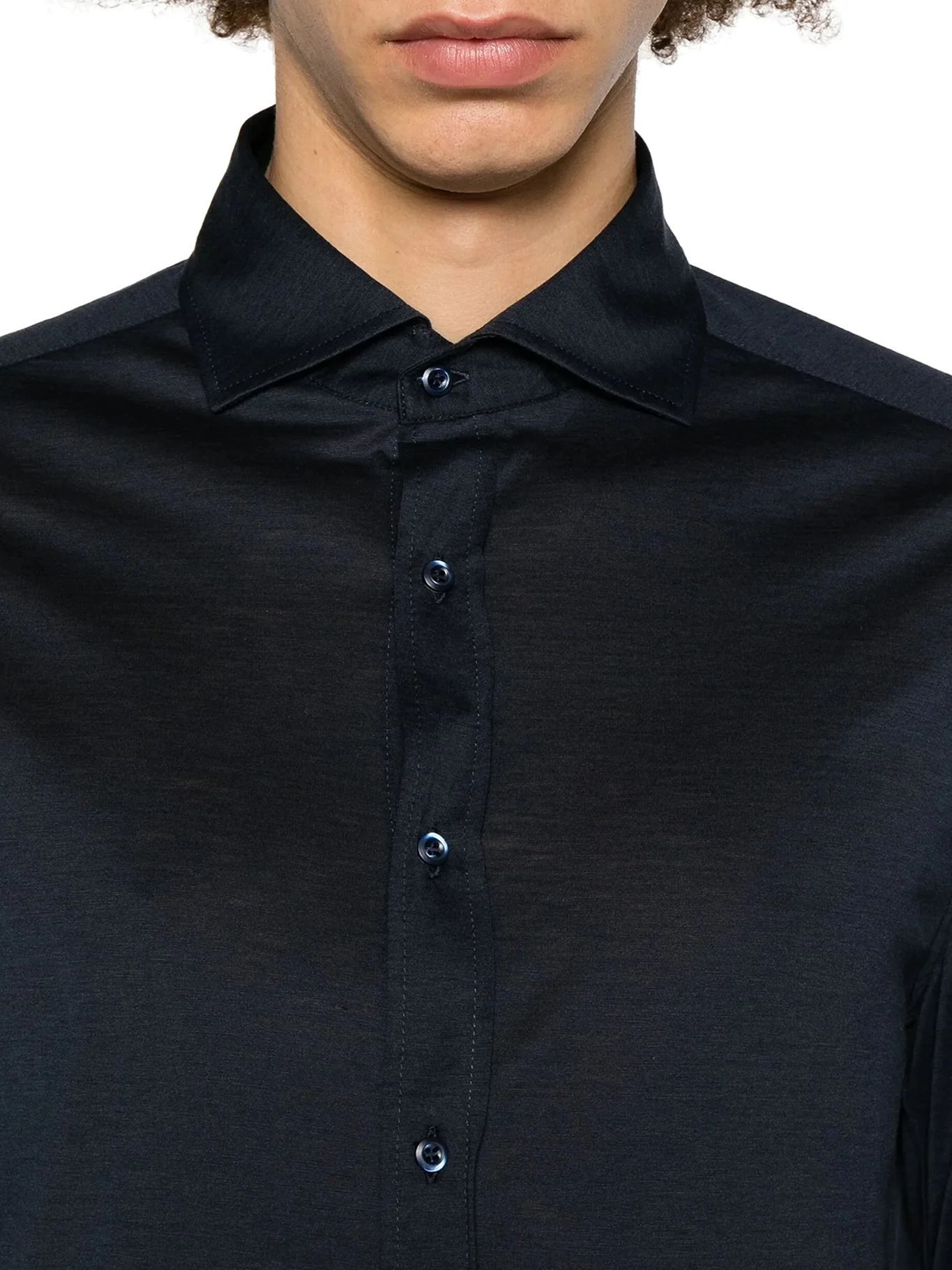 CLASSIC COTTON AND SILK BLEND SHIRT - Image 5