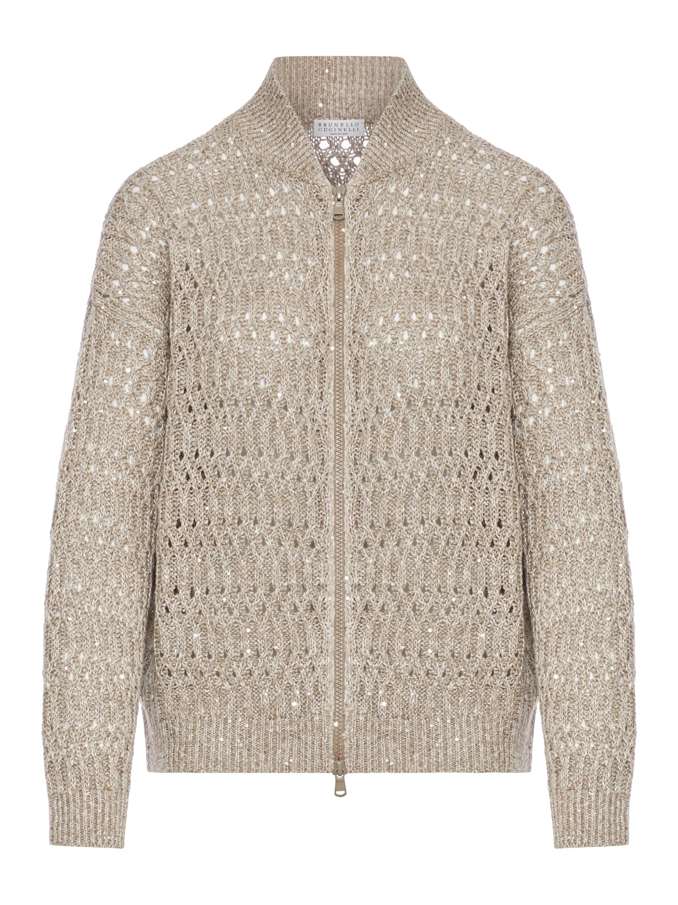 DAZZLING BRAIDS LINEN CARDIGAN