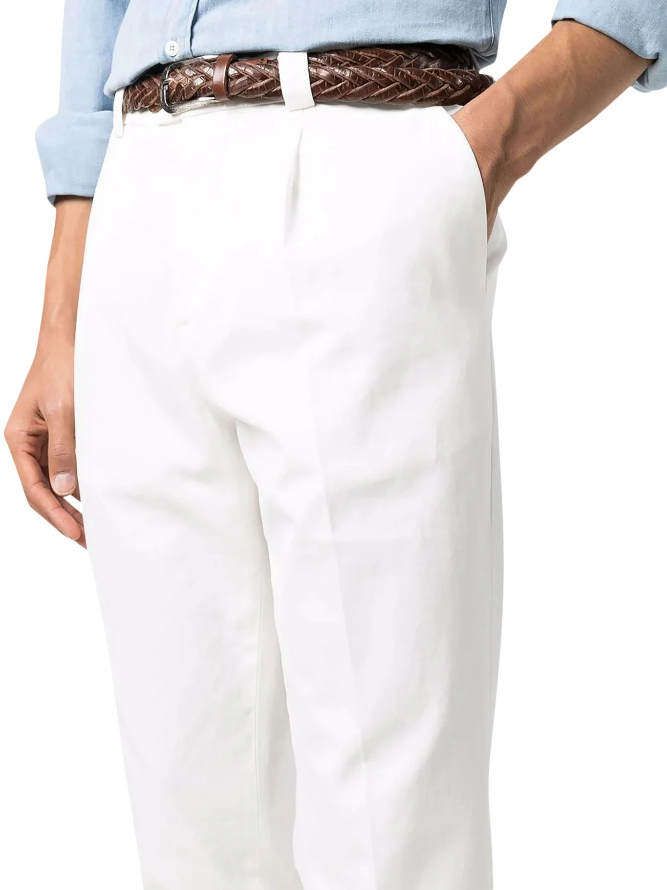 DYED TAILORED COTTON TROUSERS - Image 5