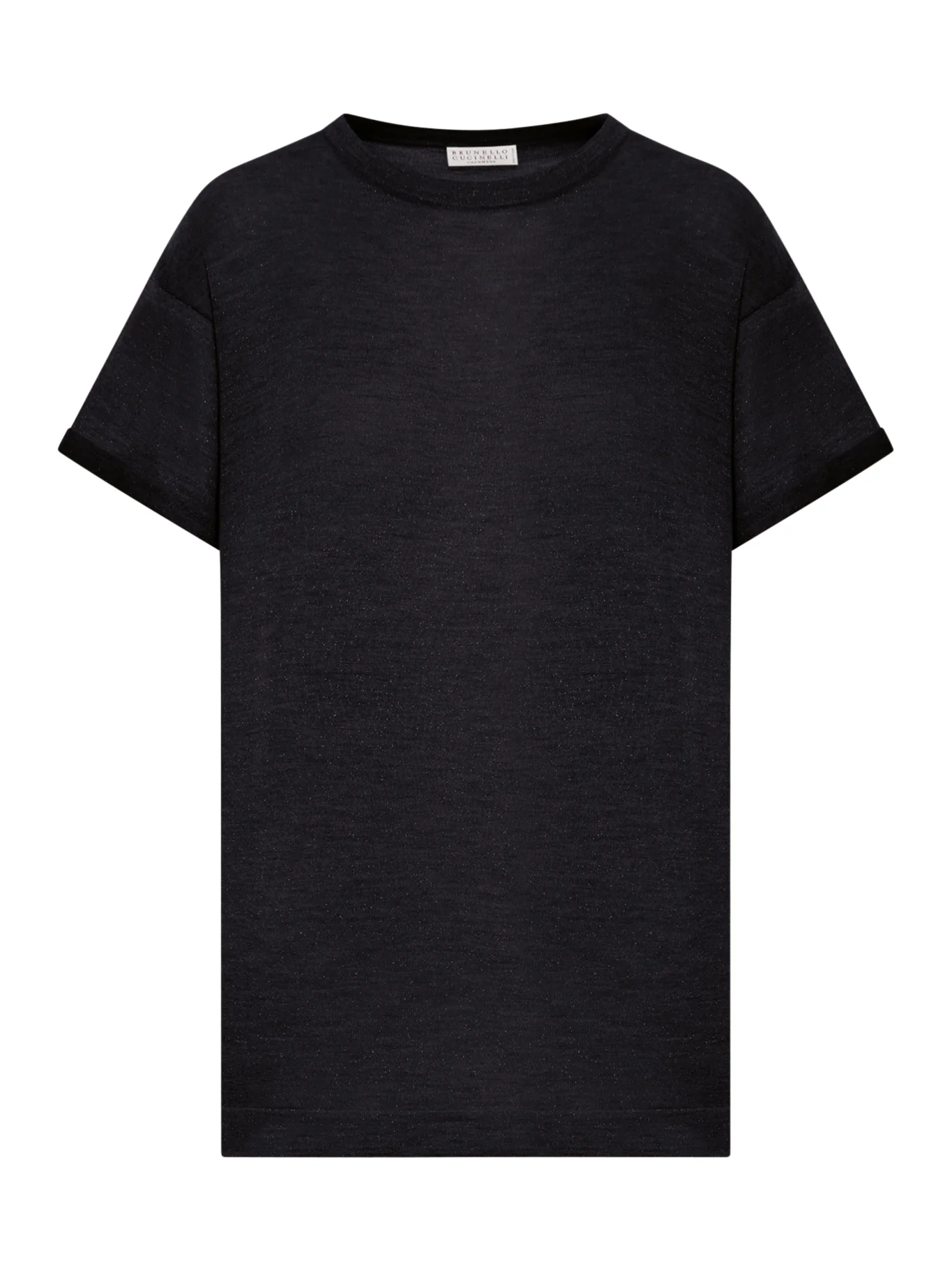 LIGHTWEIGHT CASHMERE AND SILK SWEATER WITH LUREX INSERTS