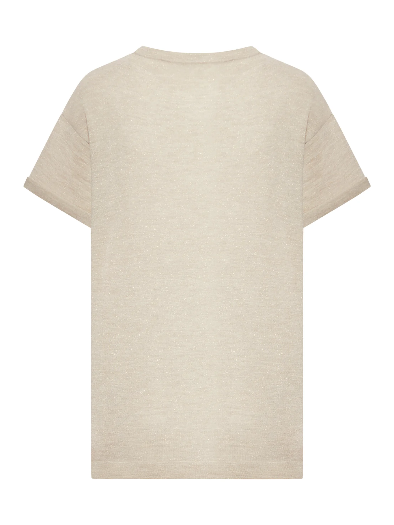 LIGHTWEIGHT CASHMERE AND SILK SWEATER WITH LUREX INSERTS - Image 2