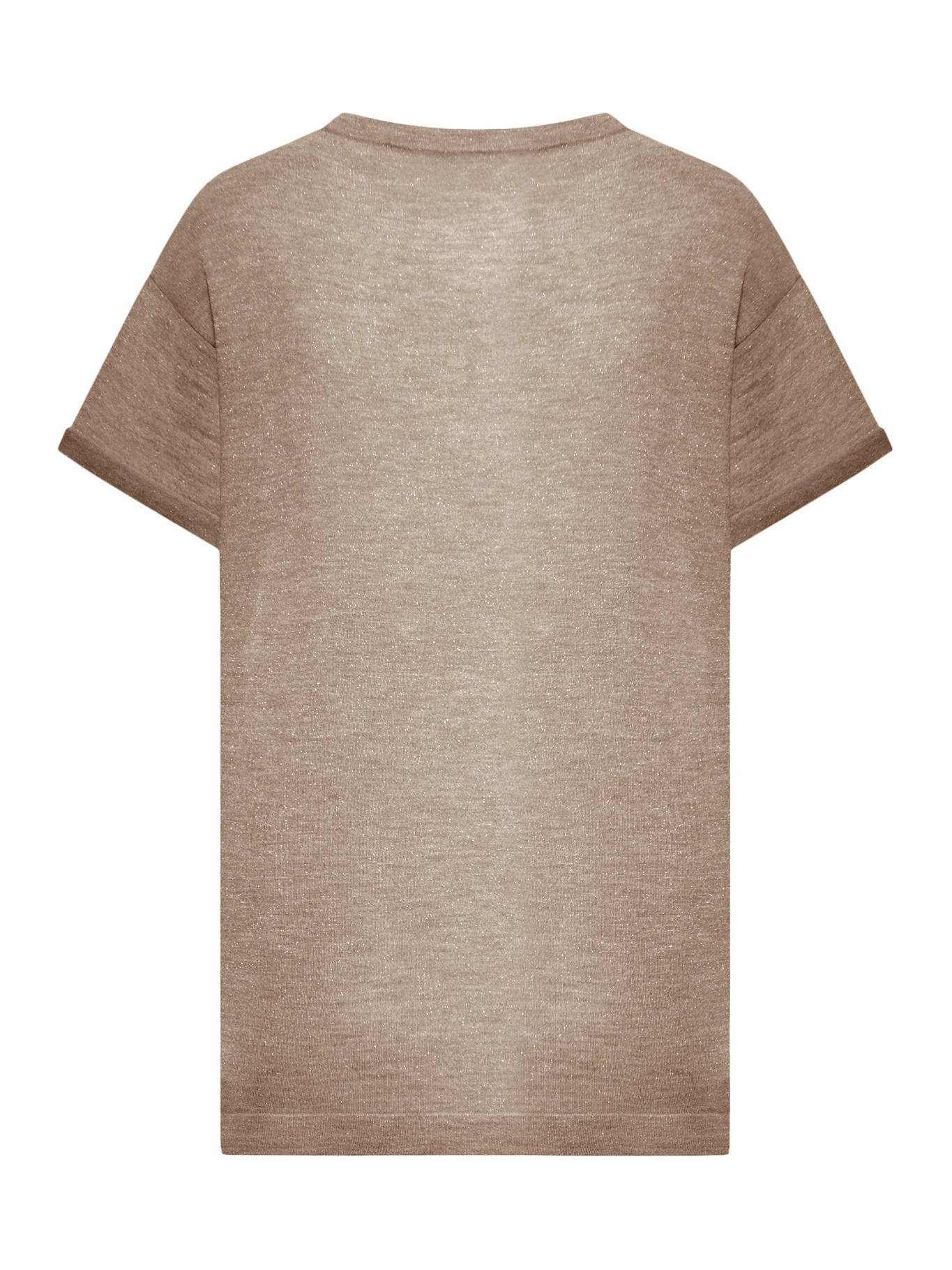 LIGHTWEIGHT CASHMERE AND SILK SWEATER WITH LUREX INSERTS - Image 2
