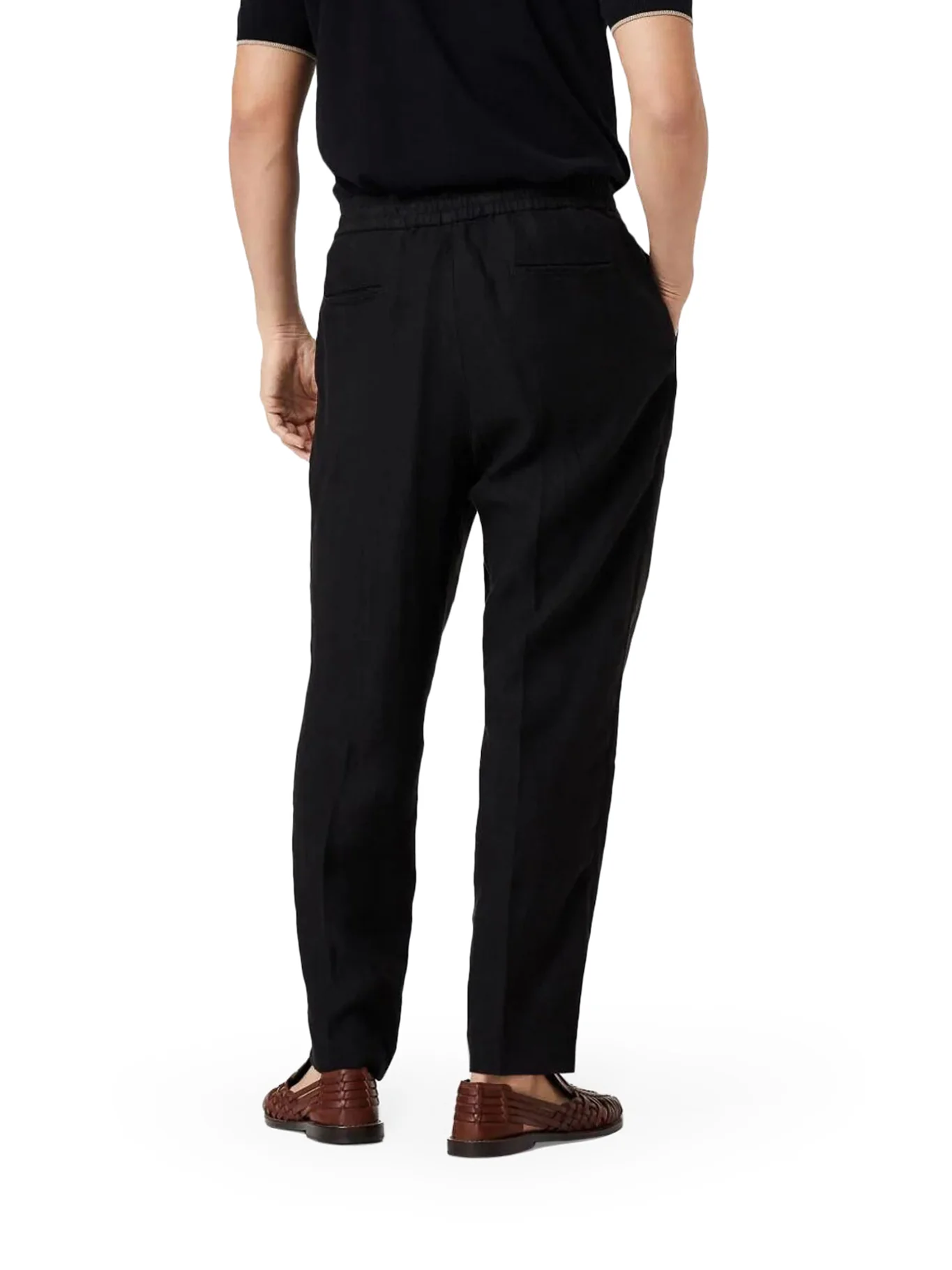 LINEN TROUSERS WITH DRAWSTRING - Image 4