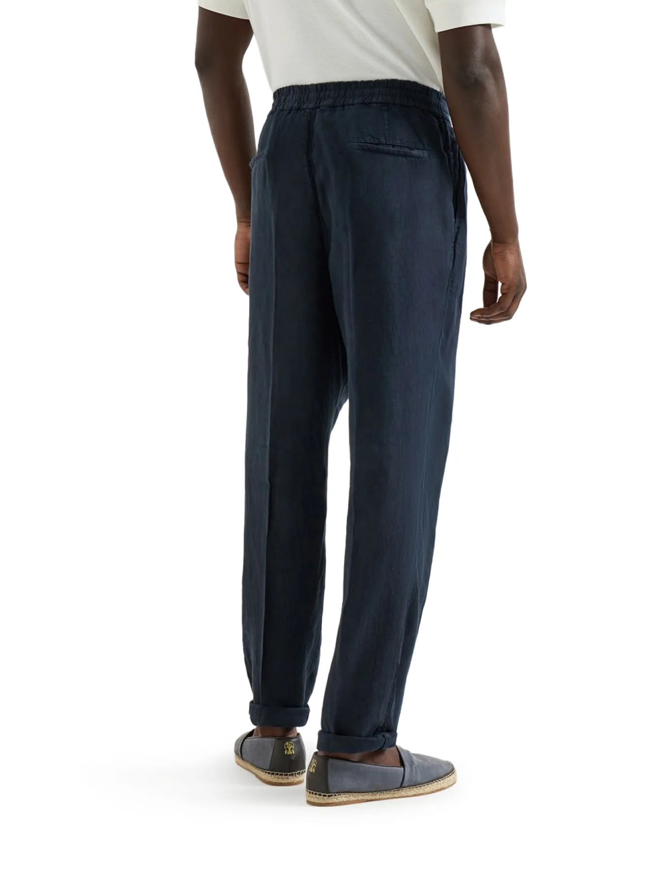 LINEN TROUSERS WITH DRAWSTRING - Image 4