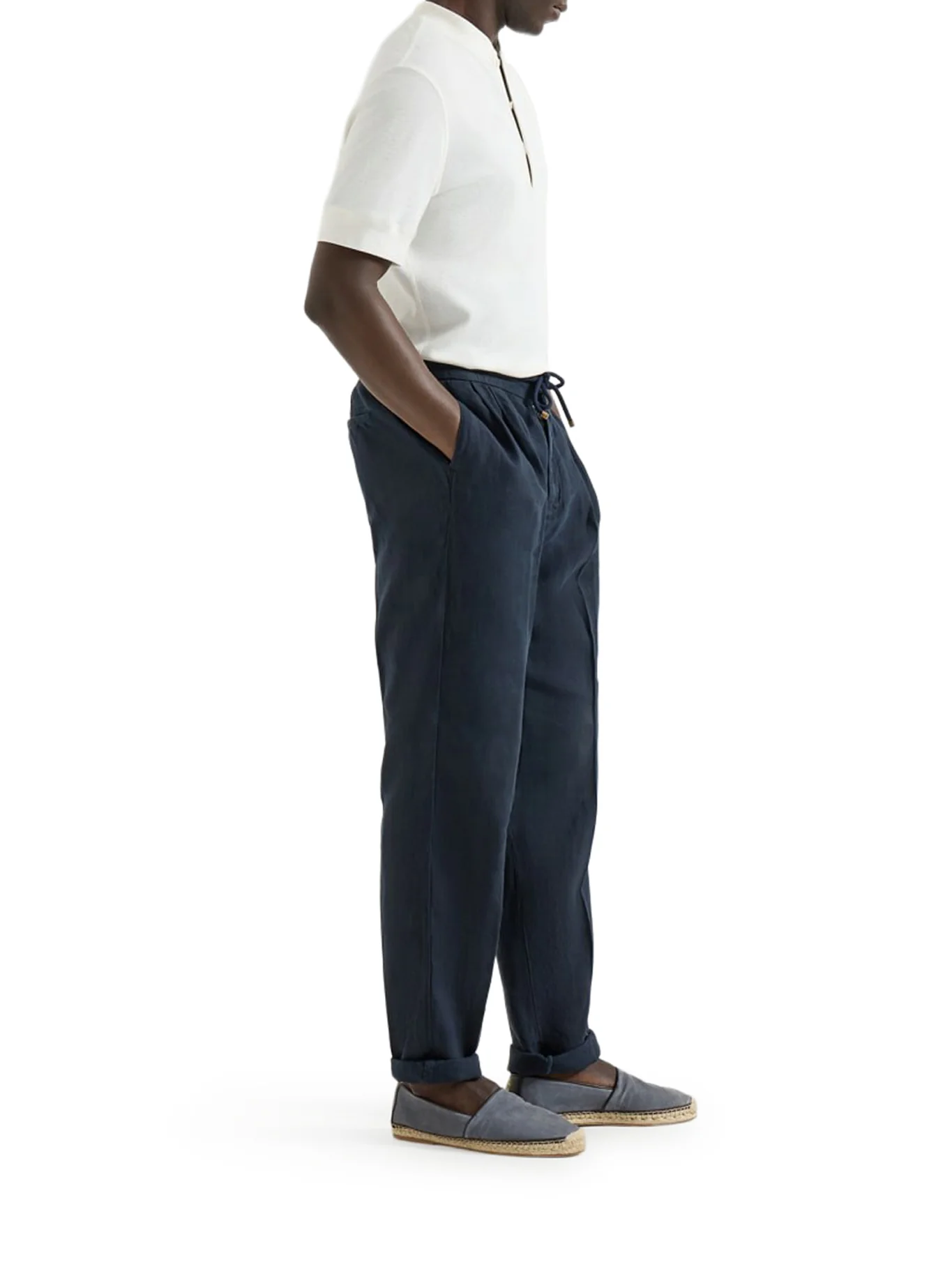 LINEN TROUSERS WITH DRAWSTRING - Image 5