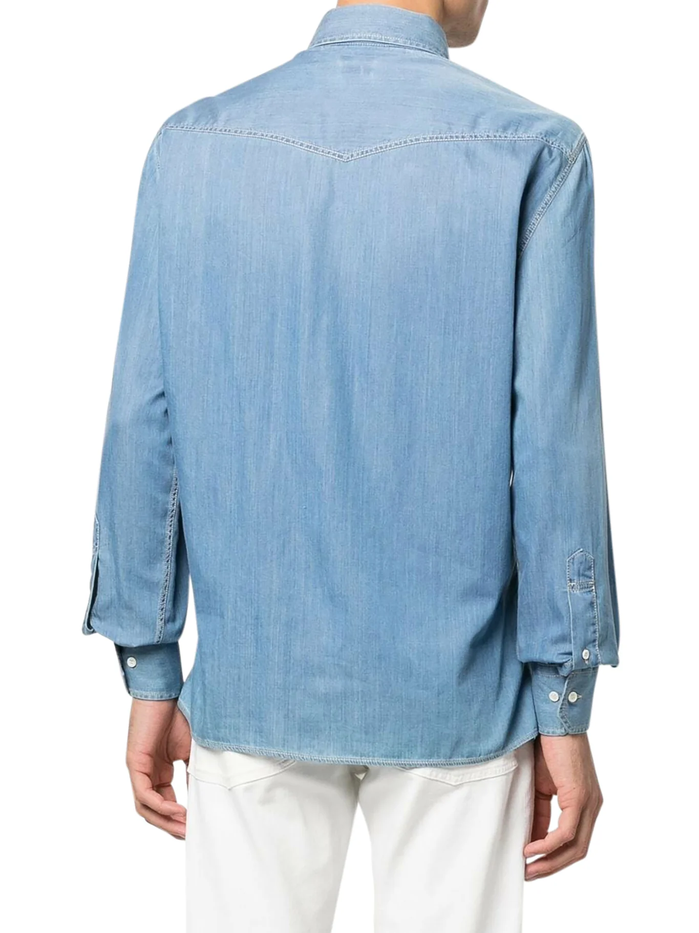 LONG-SLEEVED DENIM SHIRT - Image 4