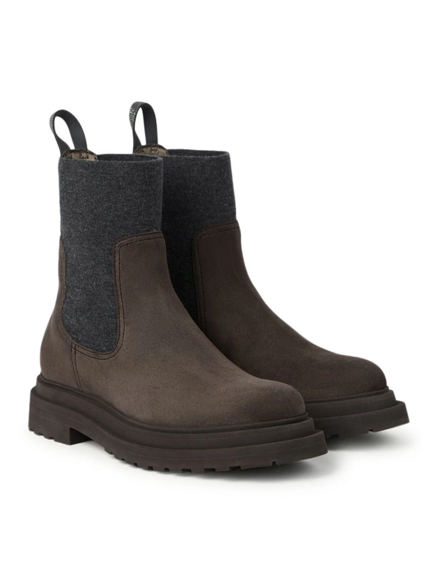 SUEDE BOOT WITH MESH INSERT - Image 3