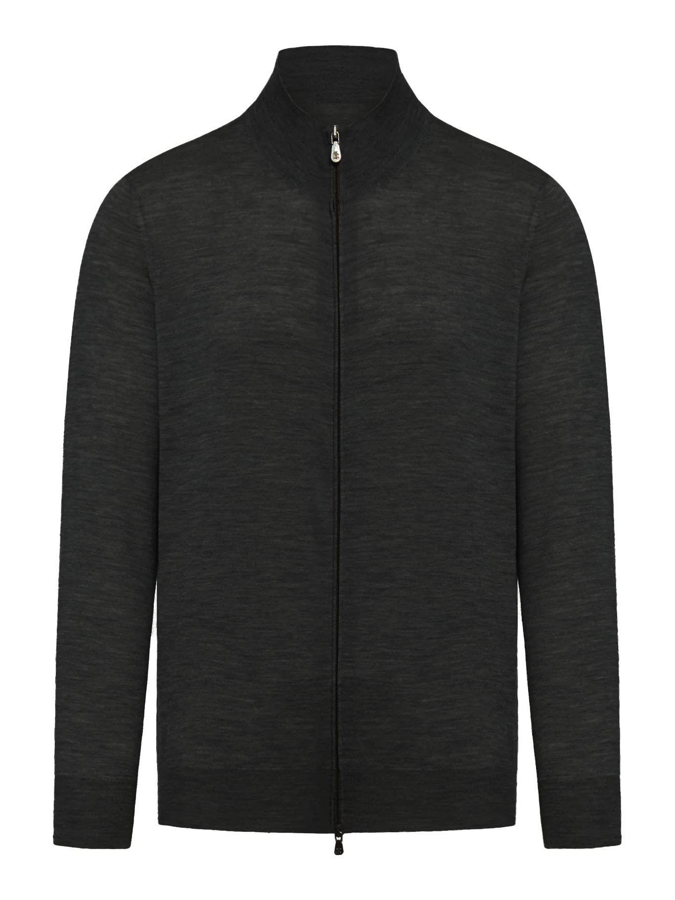 ZIP-UP CARDIGAN IN CASHMERE AND WOOL