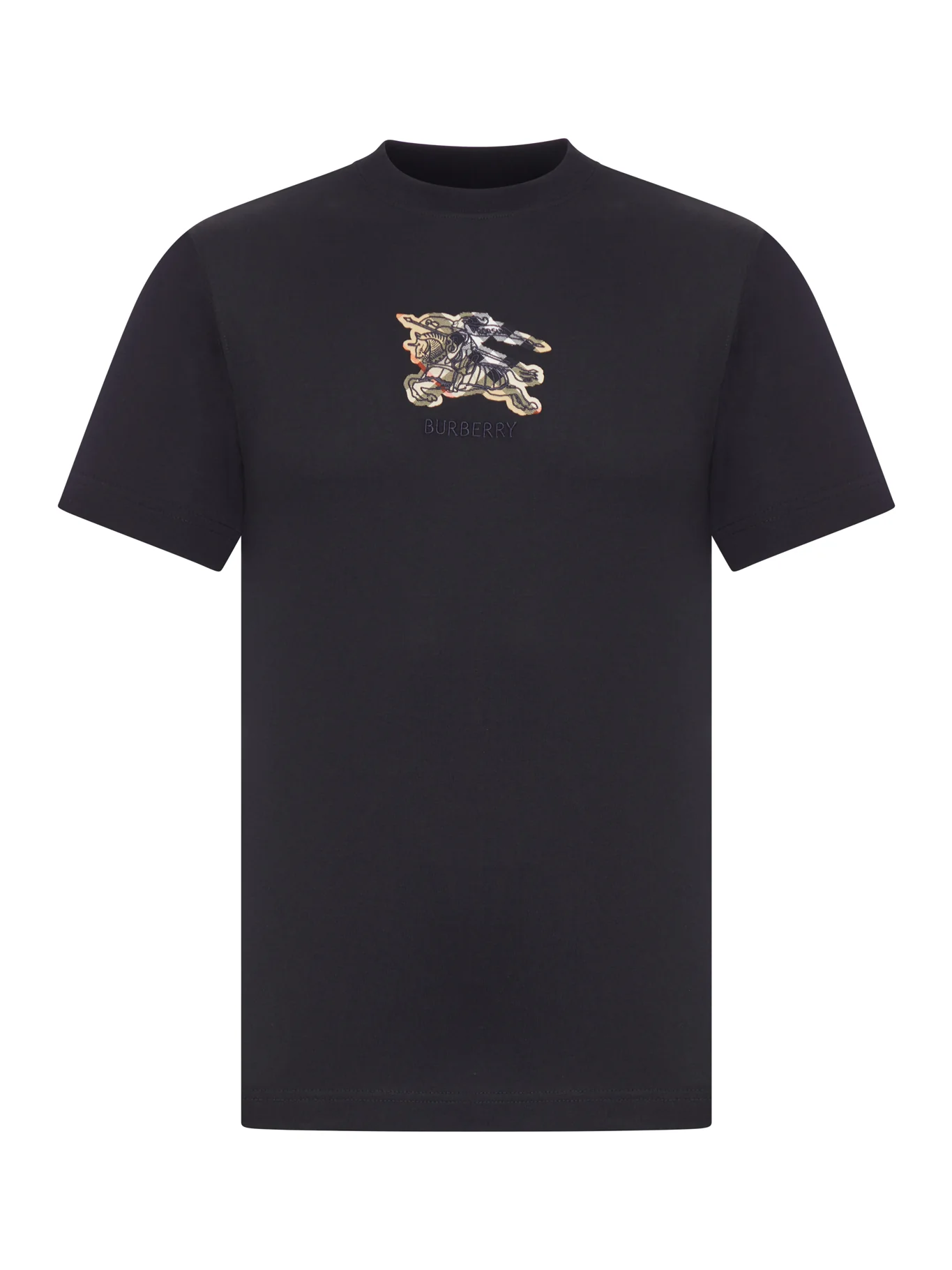 CHECK COTTON T-SHIRT WITH EKD