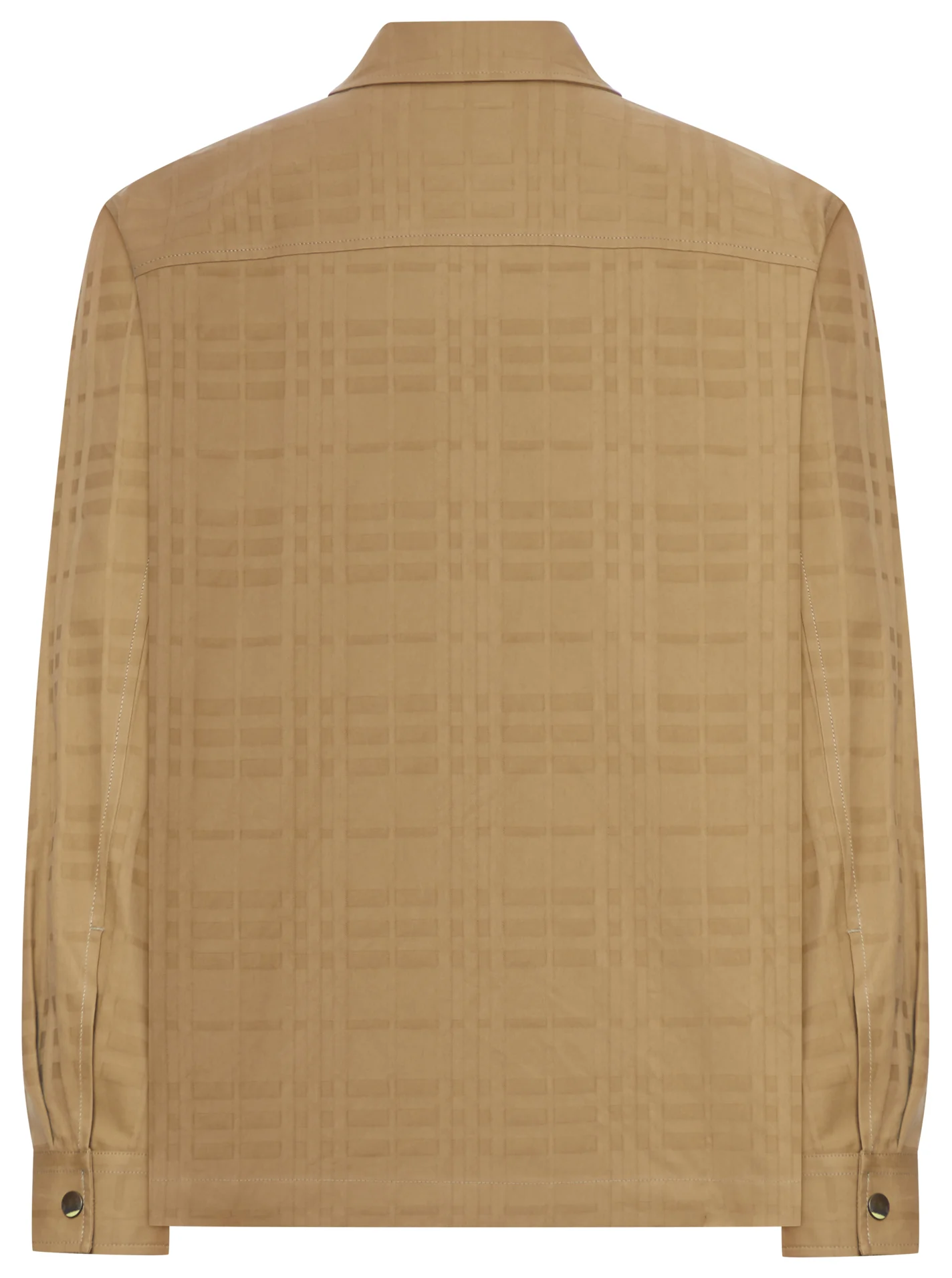 CHECK COTTON ZIP-UP SHIRT - Image 2