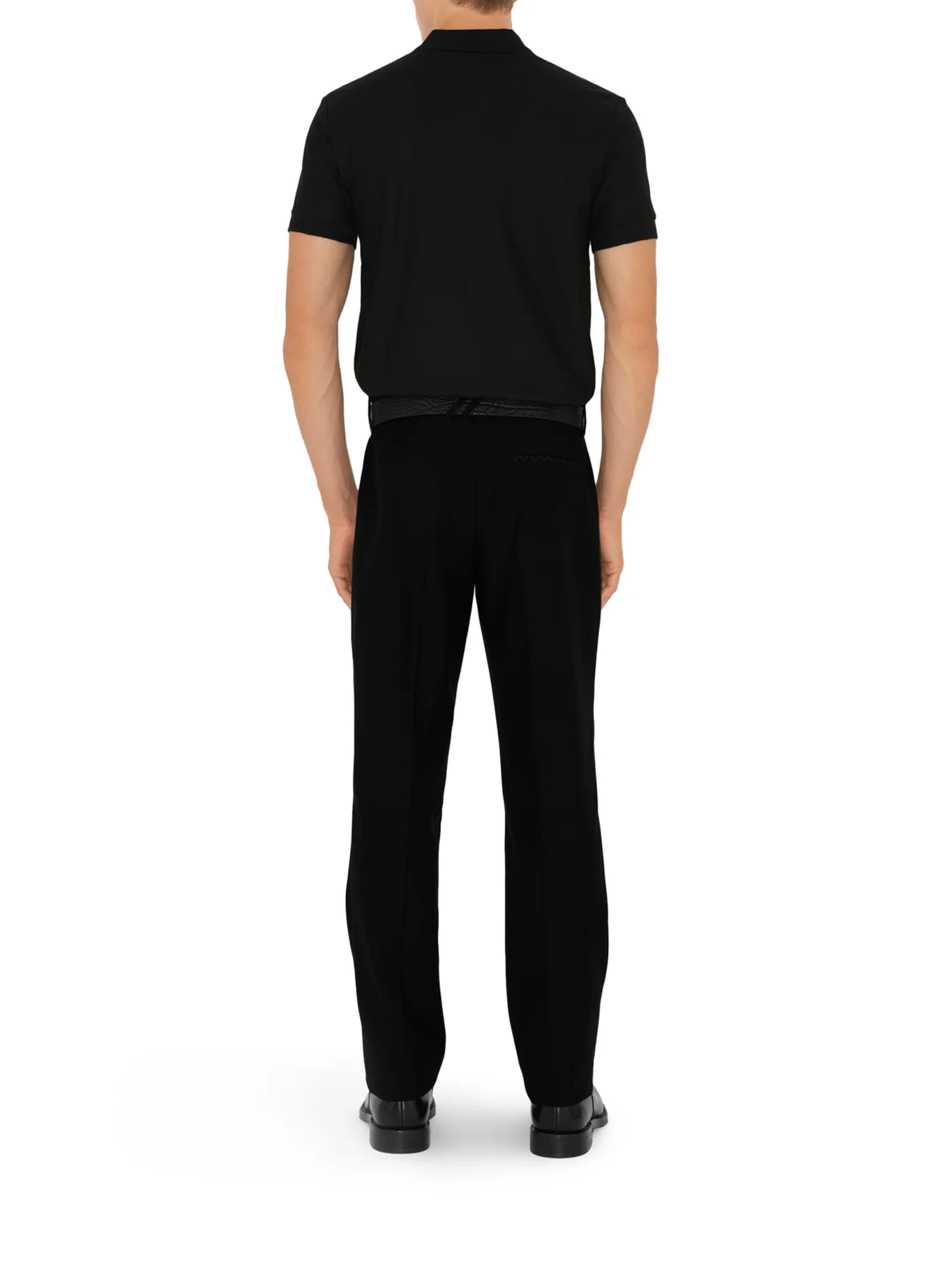 COTTON POLO SHIRT WITH EMBROIDERED EKD LOGO - Image 4