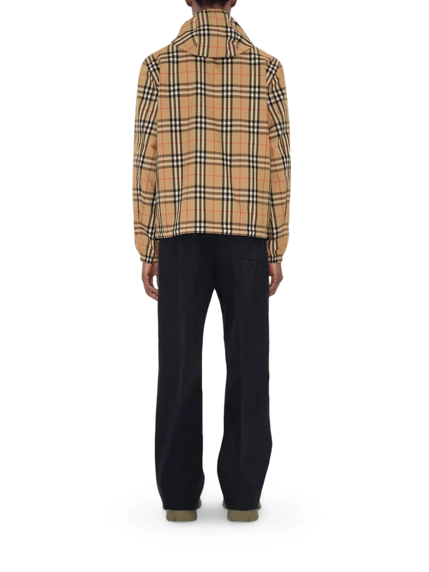 REVERSIBLE CHECK JACKET WITH HOOD - Image 4