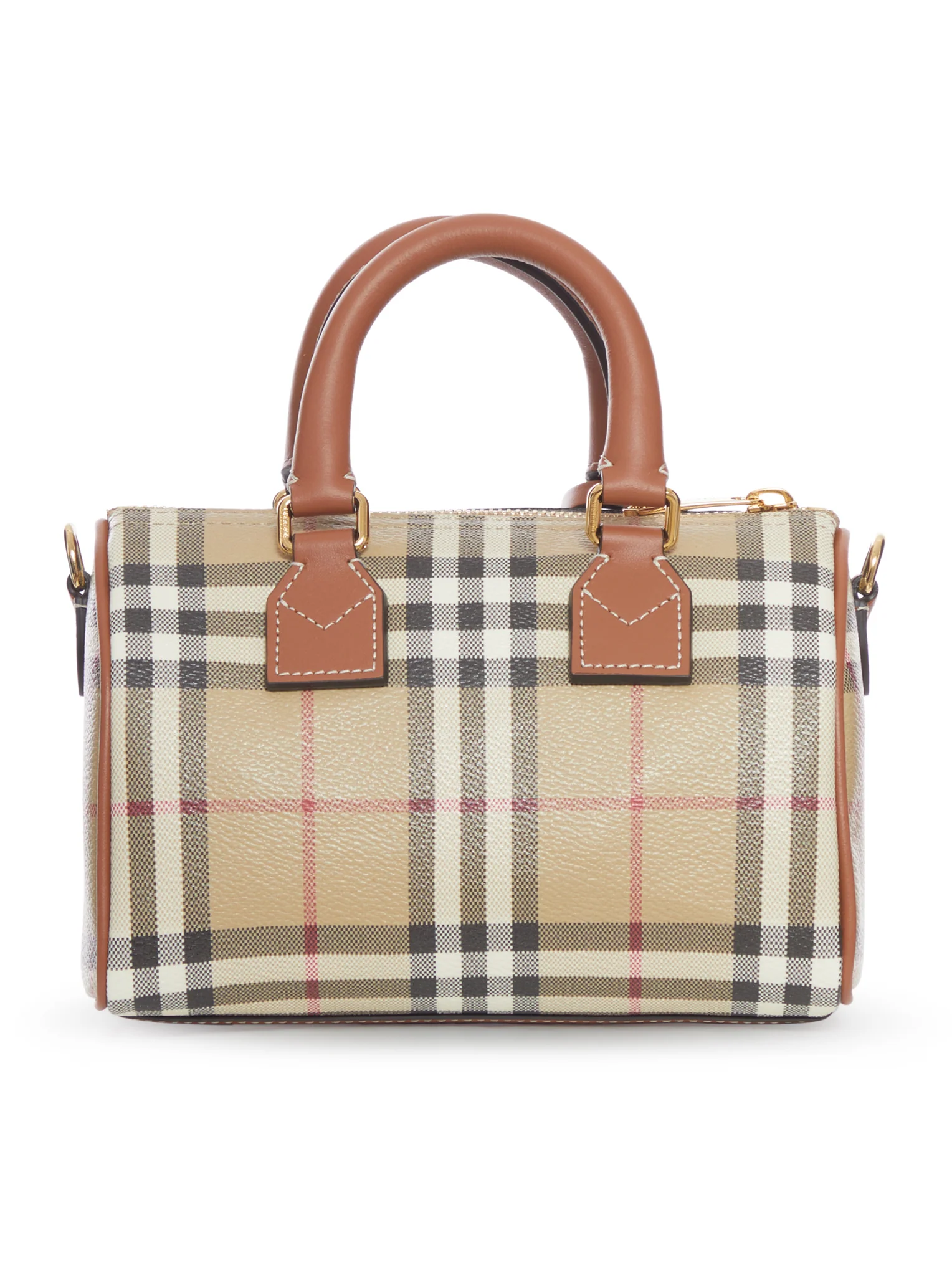 MINI CHECK BOWLING BAG - Image 3