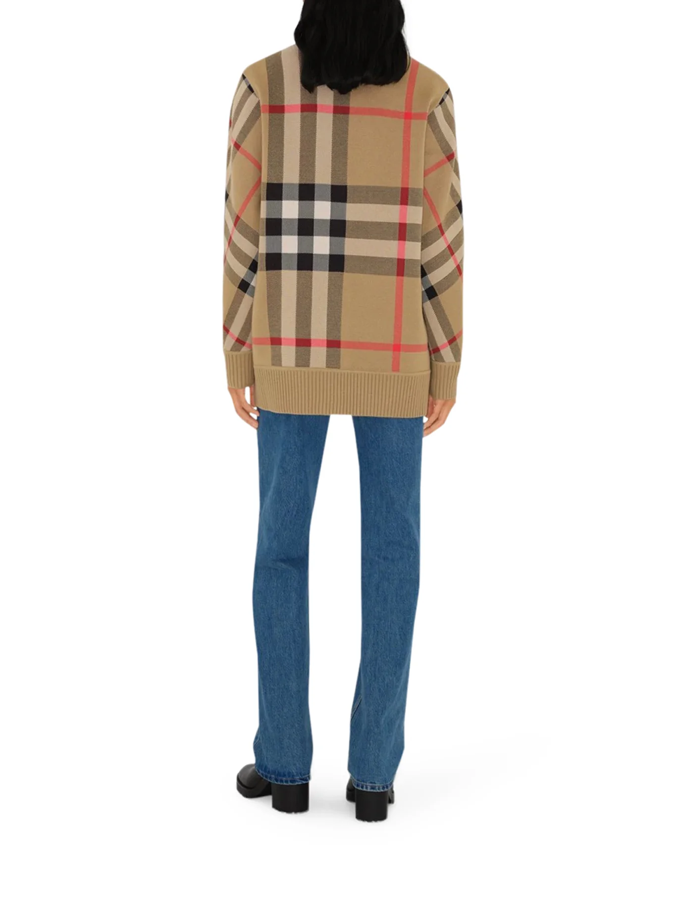 CHECK WOOL BLEND CARDIGAN - Image 4