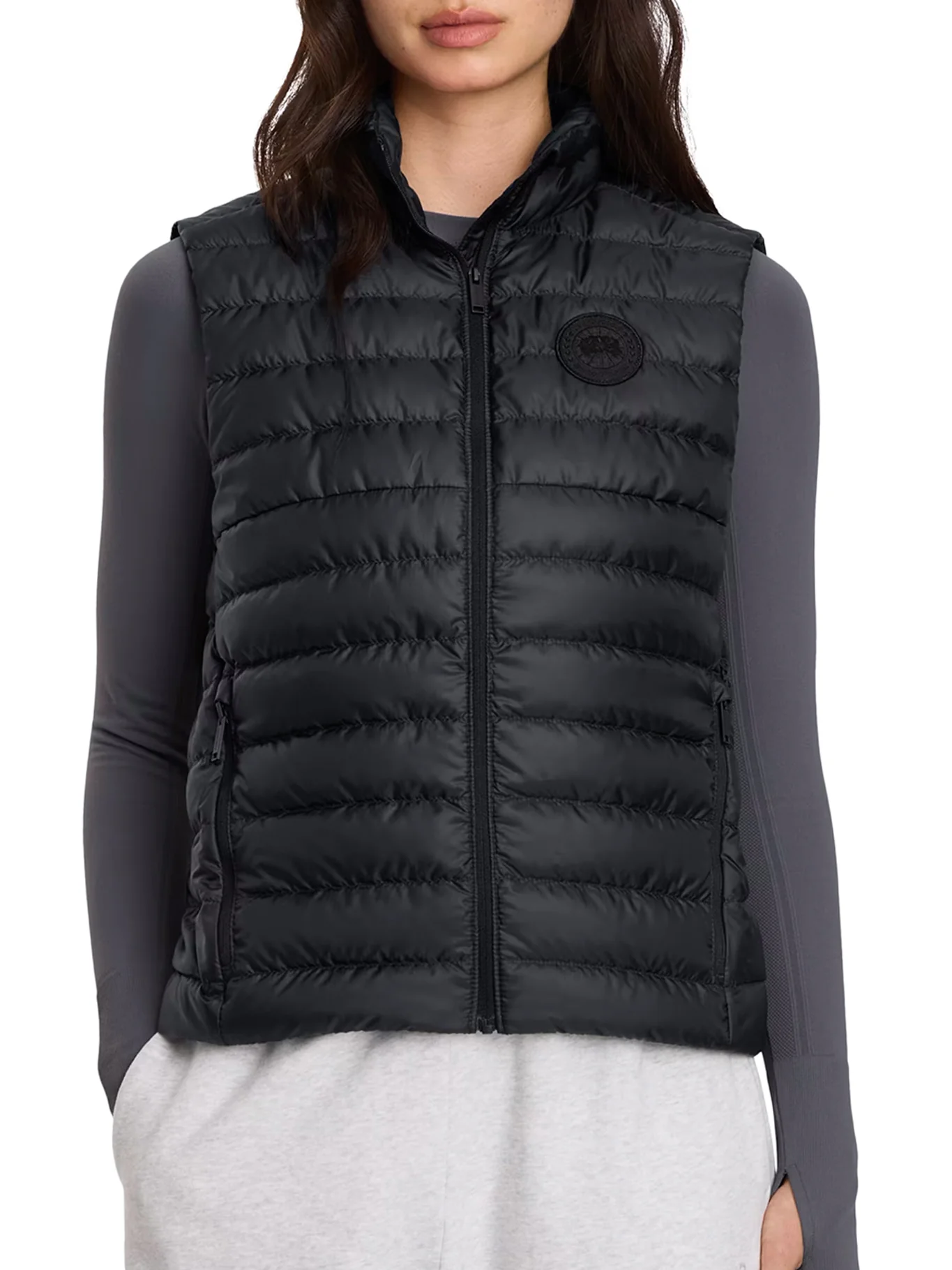 AETHERA TONAL LABEL SLEEVELESS JACKET - Image 3