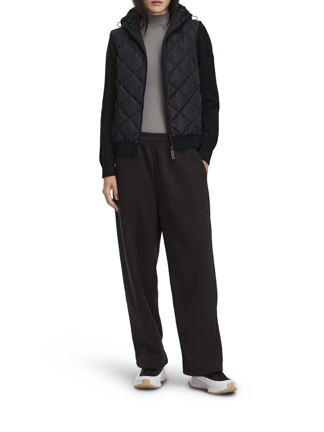 HYBRIDGE® QUILTED KNIT HOODED JACKET - Image 2