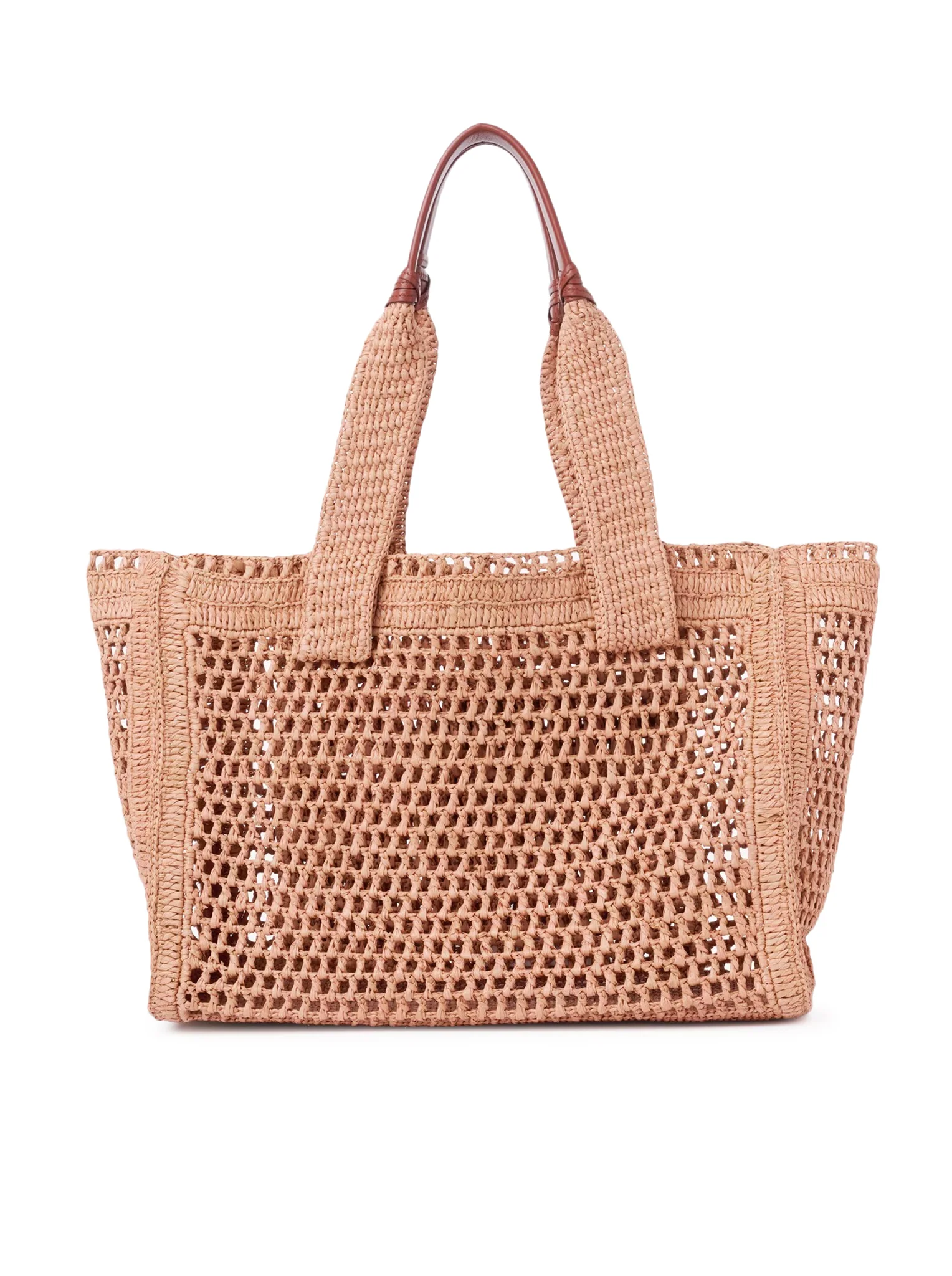 EAST-WEST SUMMER BANANA TOTE BAG IN RAFFIA - Image 4