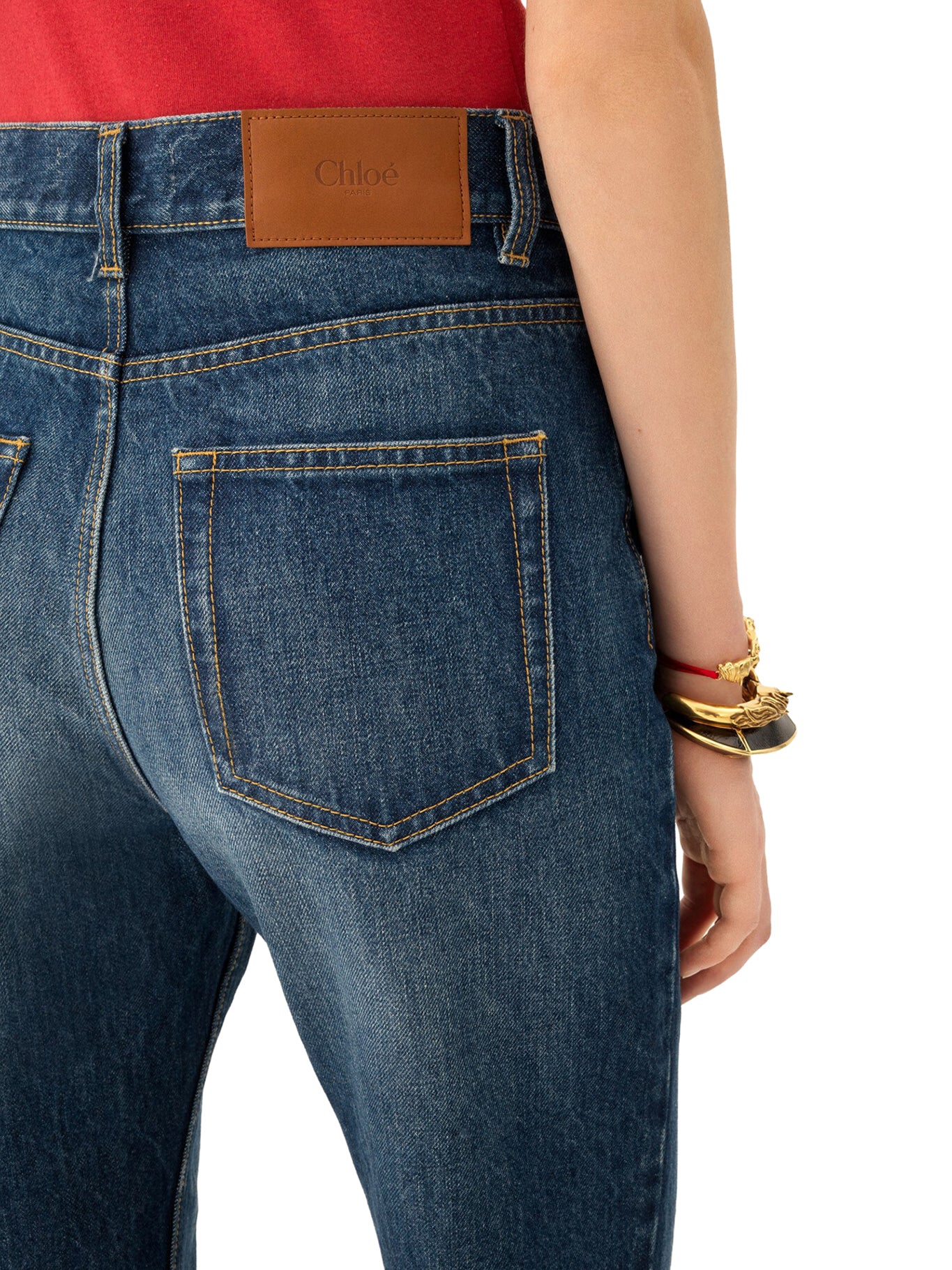 HIGH WAIST CAPSULE HORSE JEANS IN DENIM - Image 6