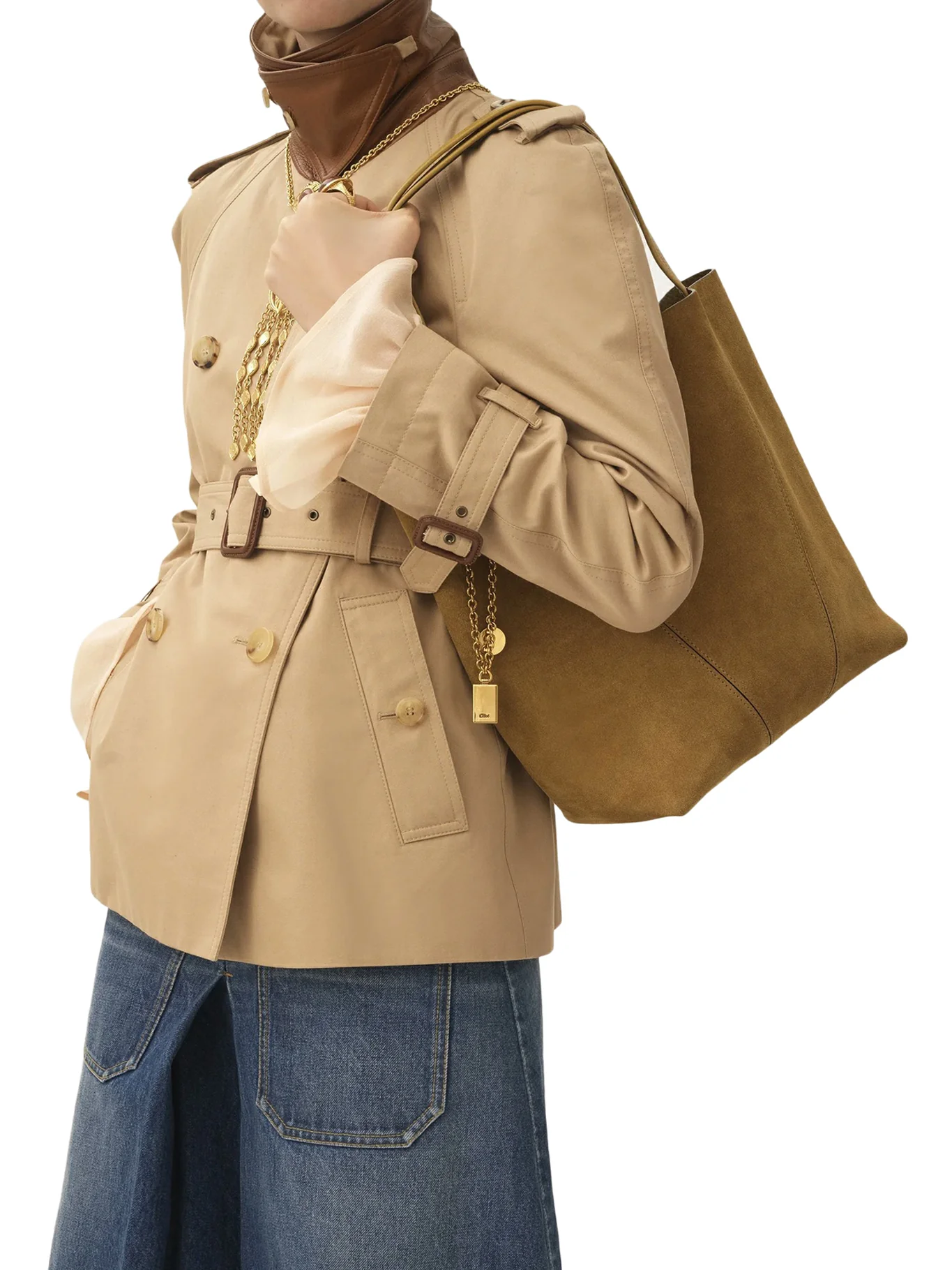SPIN SUEDE TOTE BAG - Image 3