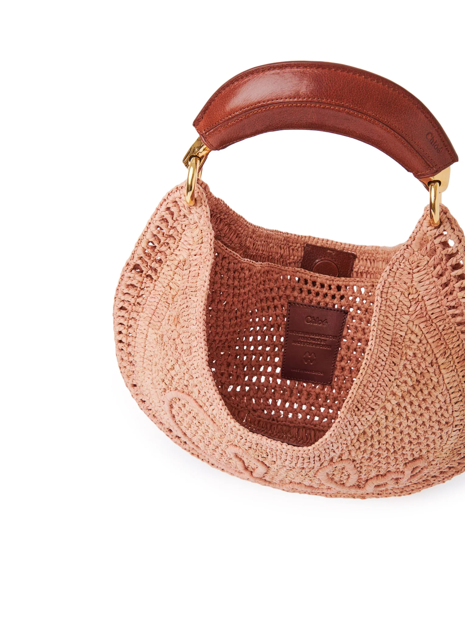 SUMMER BANANA RAFFIA HOBO BAG - Image 6