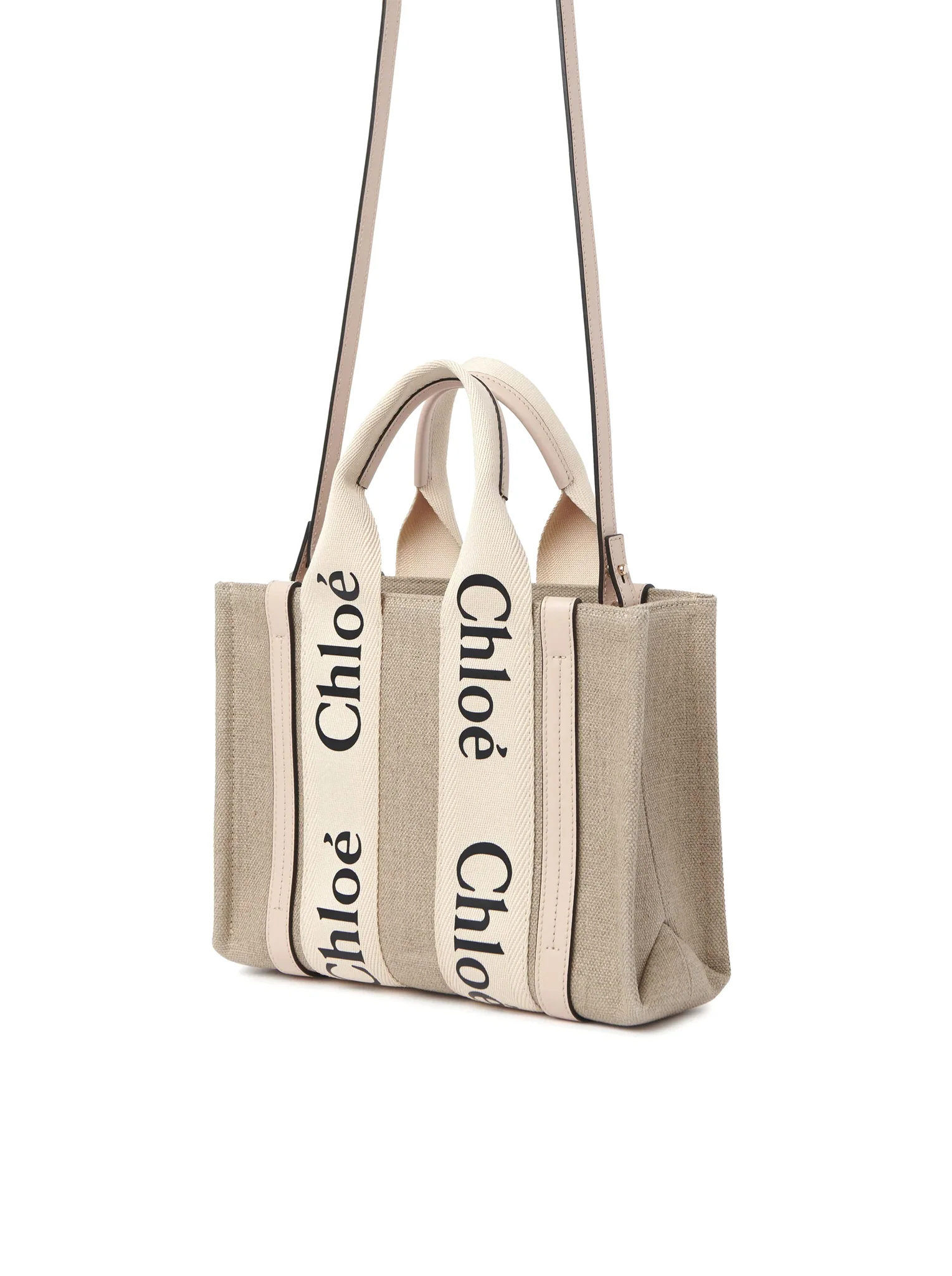 WOODY SMALL LINEN TOTE BAG - Image 4