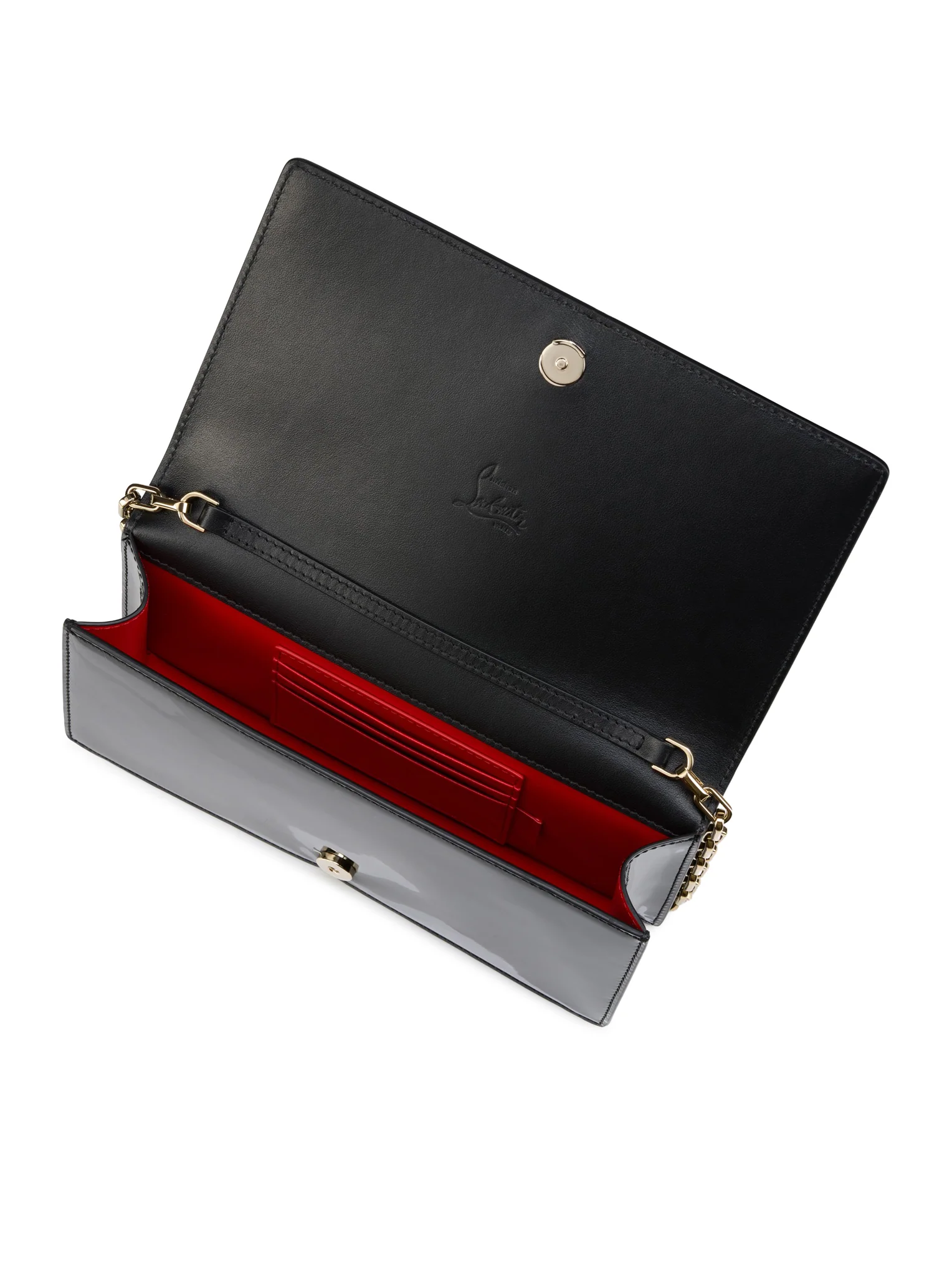 BETTINA PATENT CALFSKIN CLUTCH - Image 5